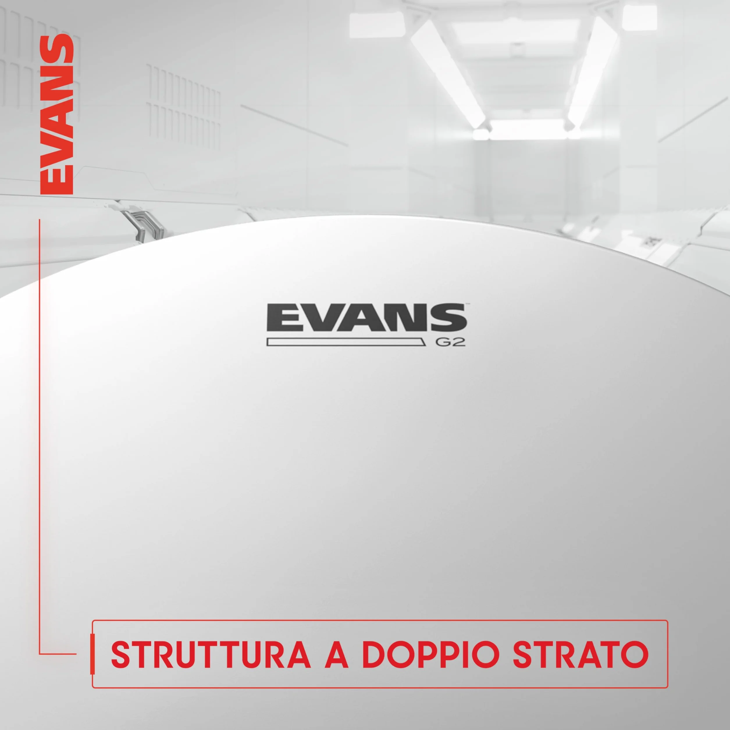 Evans ETP-G2CTD-R Confezione da 3 Pelli Sabbiate G2 per Tom Rispettivamente di 10", 12" e 16", Rock