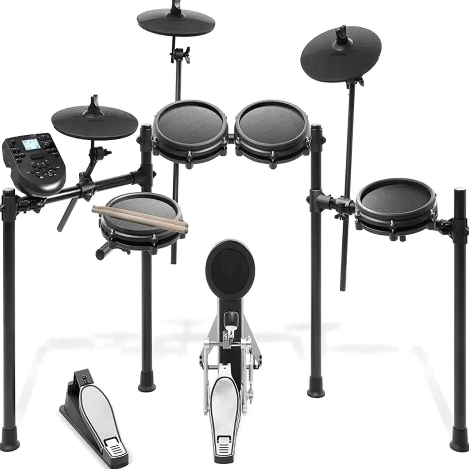Batteria Elettronica Professionale Kit Batteria Elettronica Kit Batteria Elettronica Da Otto Pezzi Interamente Mesh Con Pedale E Bacchetta