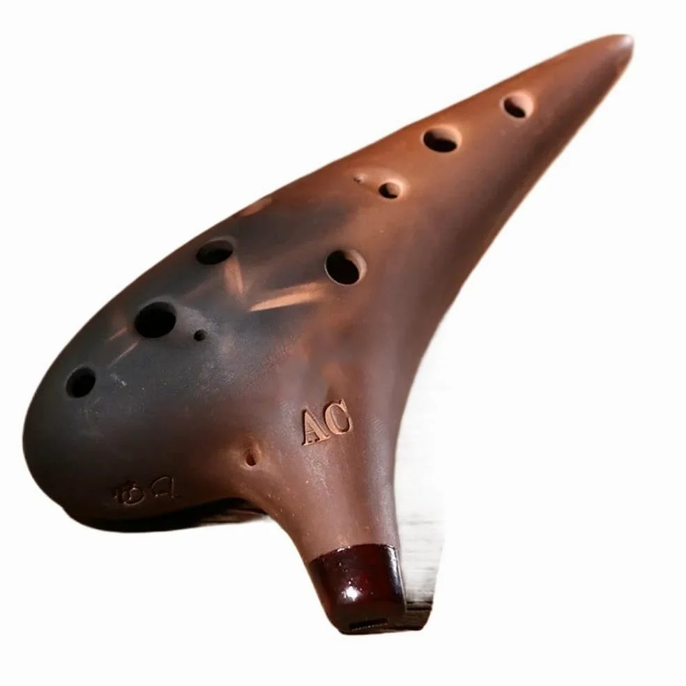 strumento ocarina Ocarina in ceramica 12 fori Bass C Ocarina Accessori per strumenti professionali Strumento Ocarina of Time