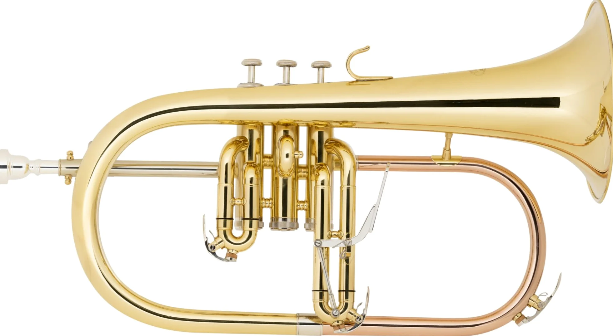 Classic Cantabile FL-26L Flicorno (intonazione Bb, leva trigger, 3 chiusure a strappo, bocchino, custodia) laccato