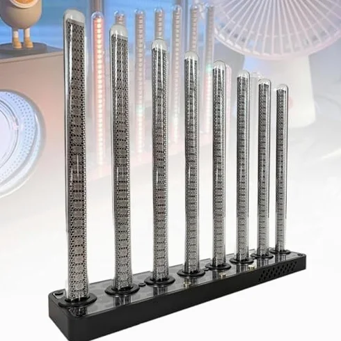 Nixie Tube - Analizzatore di spettro audio con modalità di luce dinamica, pickup per studio, auto, sala giochi