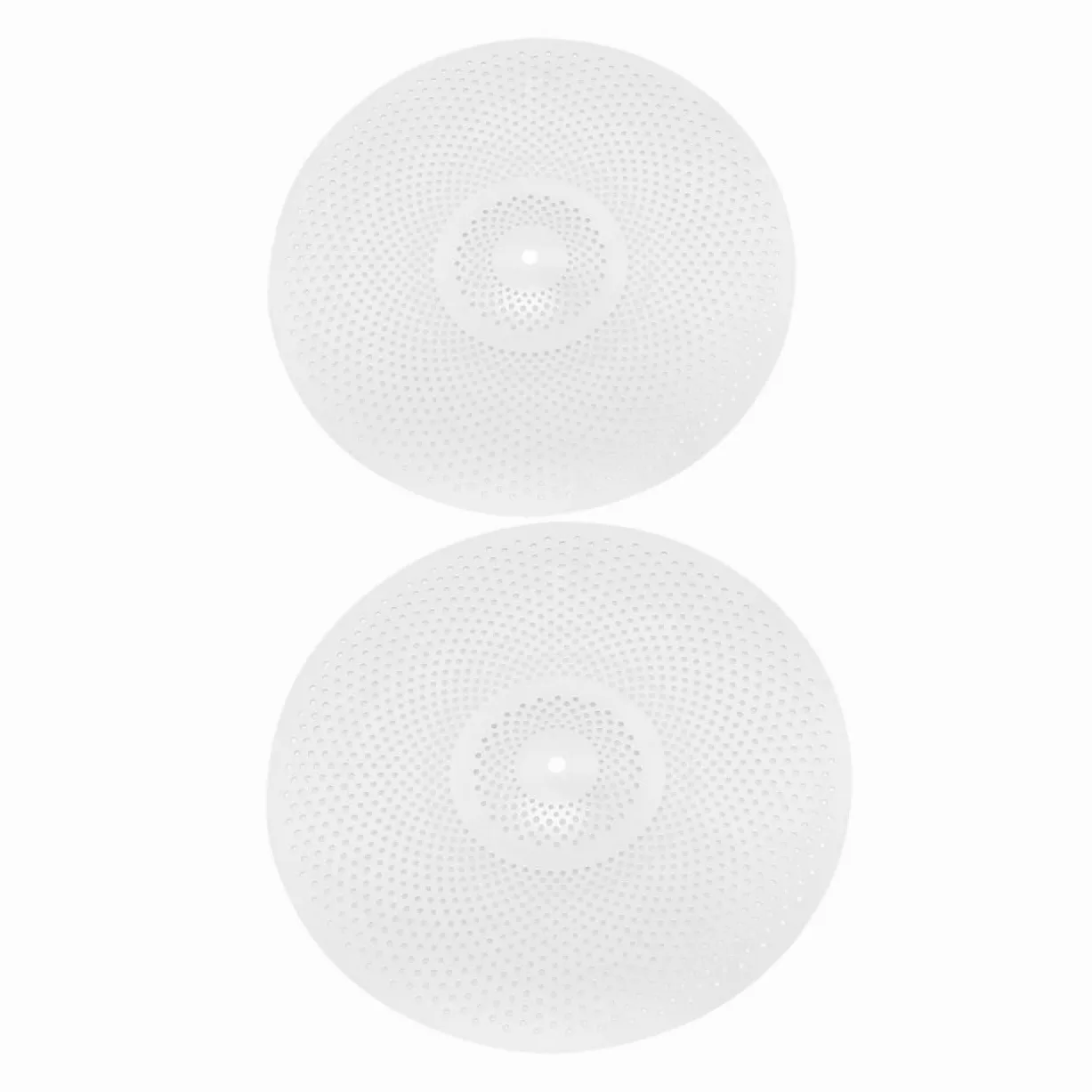 SUPVOX Piatti Silenziosi e Leggeri per Batteria in Lega Argento Set 2 Pezzi Riduzione Rumore Accessori Musicali per Jazz e Performance Acustiche