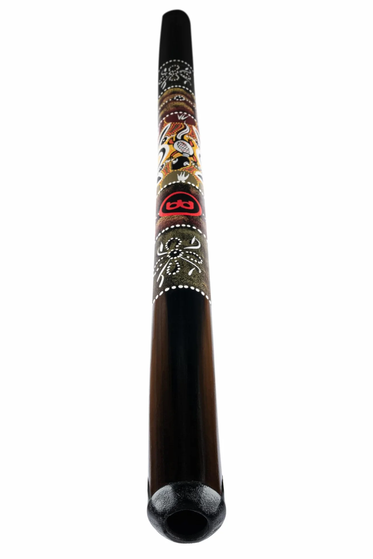 Meinl Percussion DDG1-BK, Didgeridoo in legno con dettaglio dipinto a mano, 120 cm, 47", Nero