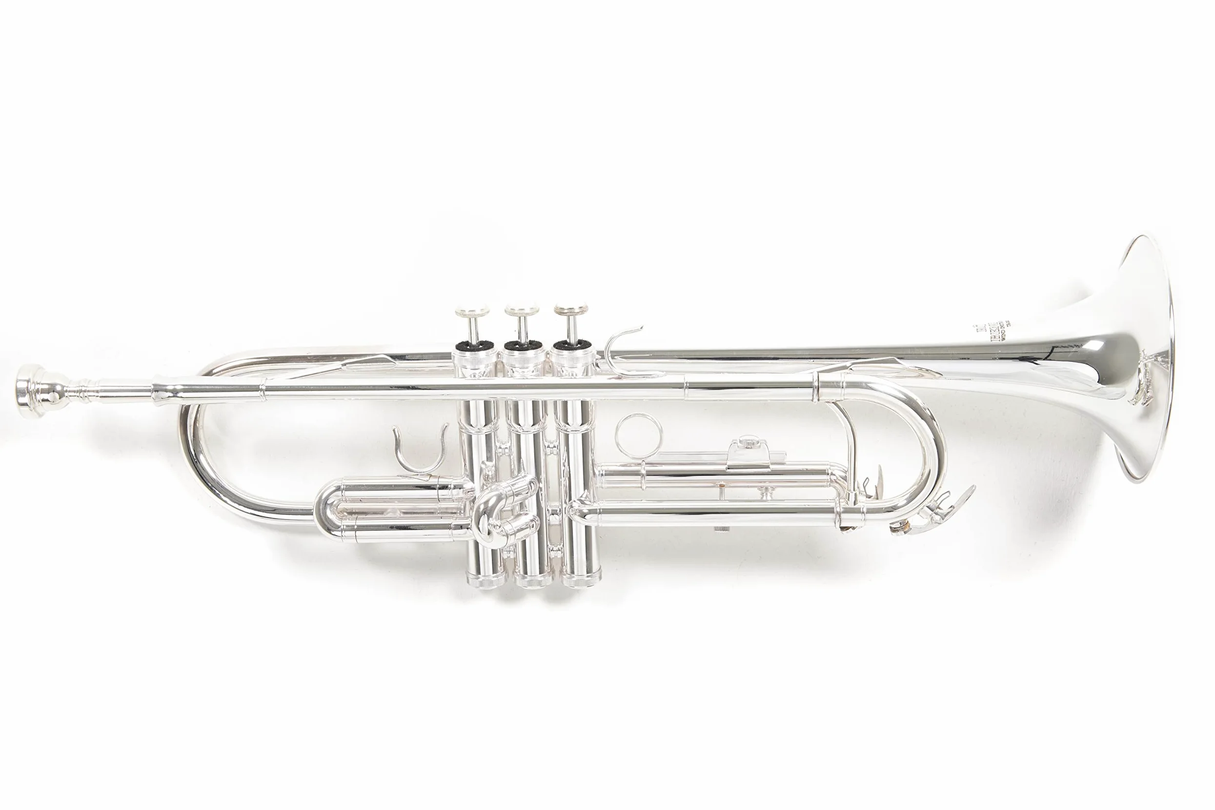 Roy Benson Bb Trumpet TR-202S (costruzione in ottone resistente, con custodia rettangolare leggera, set di zaini, valvole in acciaio inossidabile di qualità superiore), placcata in argento.