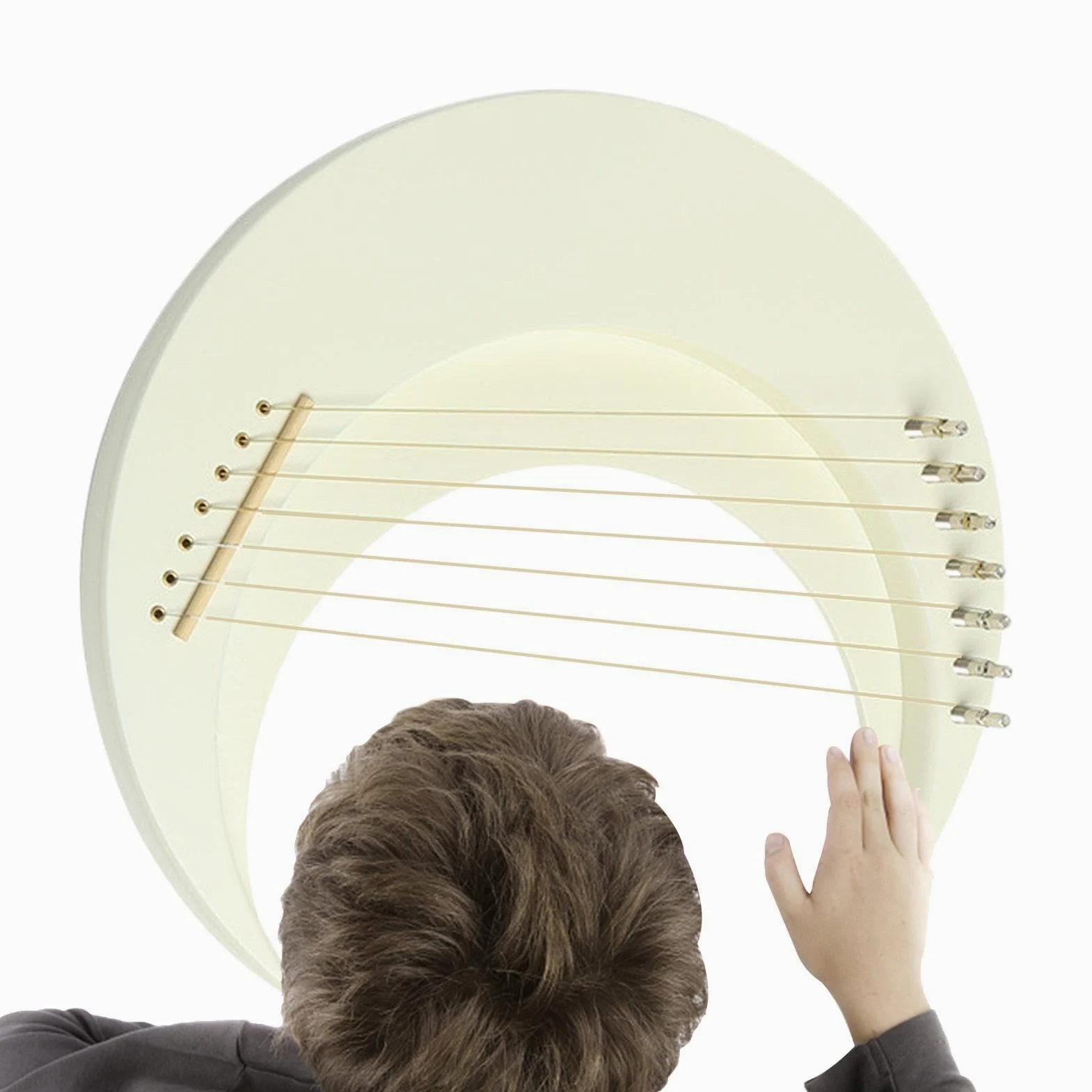 Lyre Harp Musical Instrument-Lyre Crescent a 7 corde, Crescent a | arpa a forma di luna, lira, strumento di