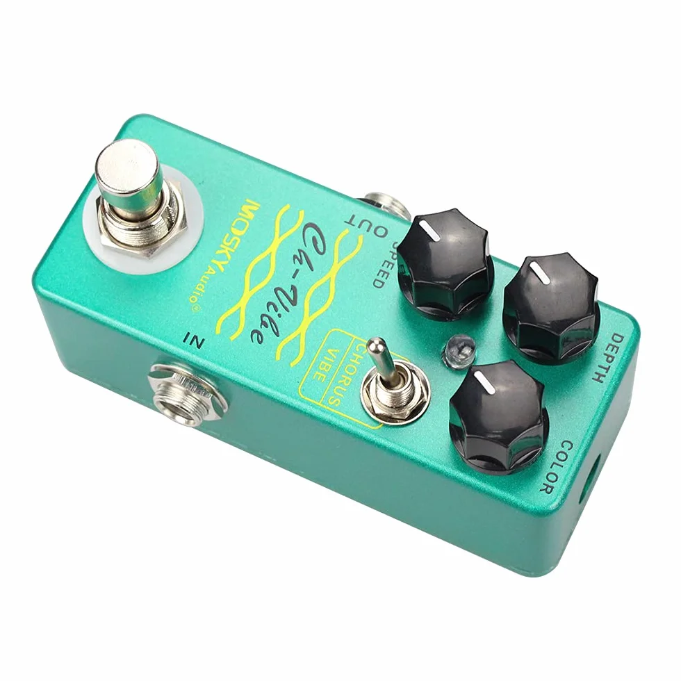 Mosky CH-VIBE - Pedale Chorus/Vibrato stile vintage, verde