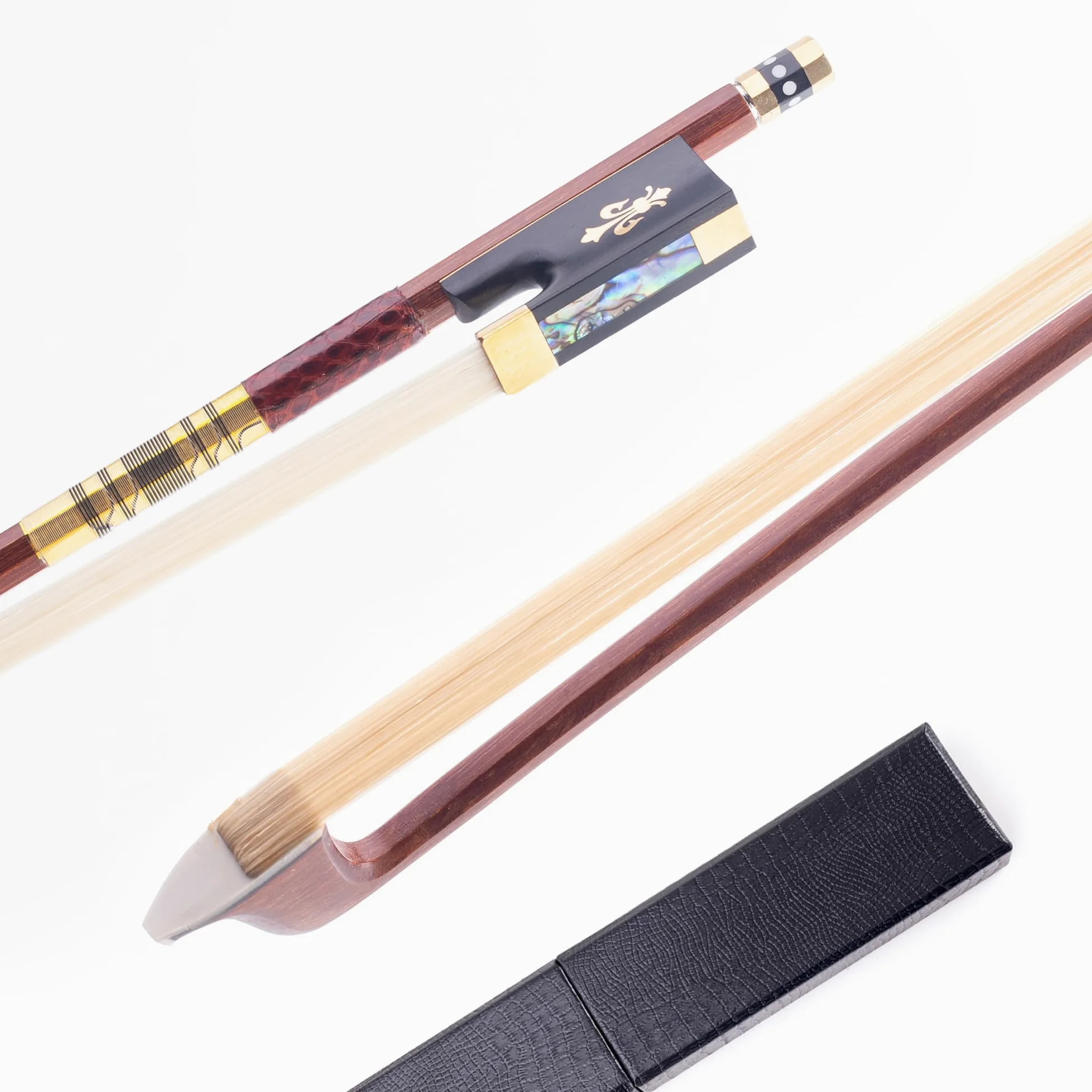 AMZZ Master - Archetto per violino in pernambuco 4/4 di dimensioni complete – Archetto professionale fatto a mano di grado da concerto, risposta rapida e prestazioni superiori