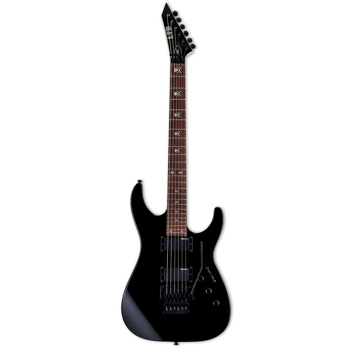 ESP LTD KH-202 BLK - Chitarra elettrica Kirk Hammett Signature + cavo jack keepdrum