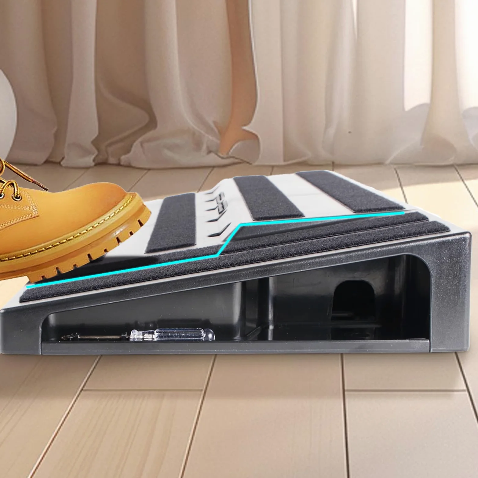 Pedalboard musicale – Heavy Duty Effect Board per chitarra e basso | Design compatto e durevole supporta più pedali, perfetta per esibizioni dal vivo studio pratica uso portatile