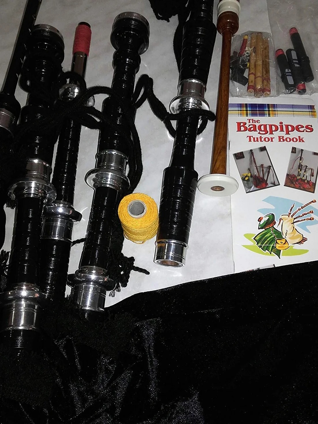 Cornamuse Starter Kit con Tutor Practice Chanter Libro per principianti