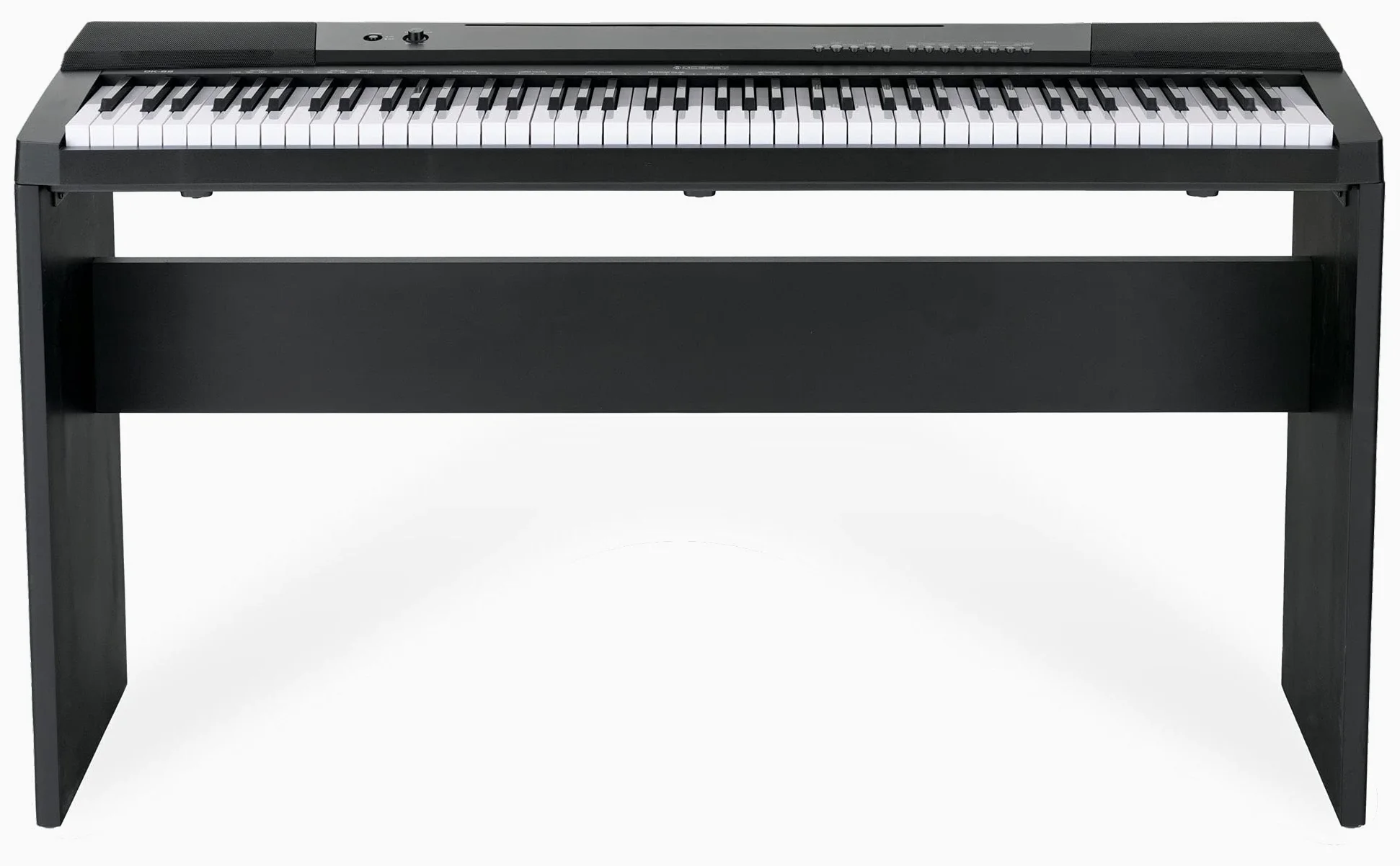 McGrey DK-88 Tastiera Beginner in Look Stagepiano - Tastiera per principianti con 88 tasti - con supporto - 146 suoni - Funzioni Split, Dual e Twinova - inclusa pedaliera sustain - Nero