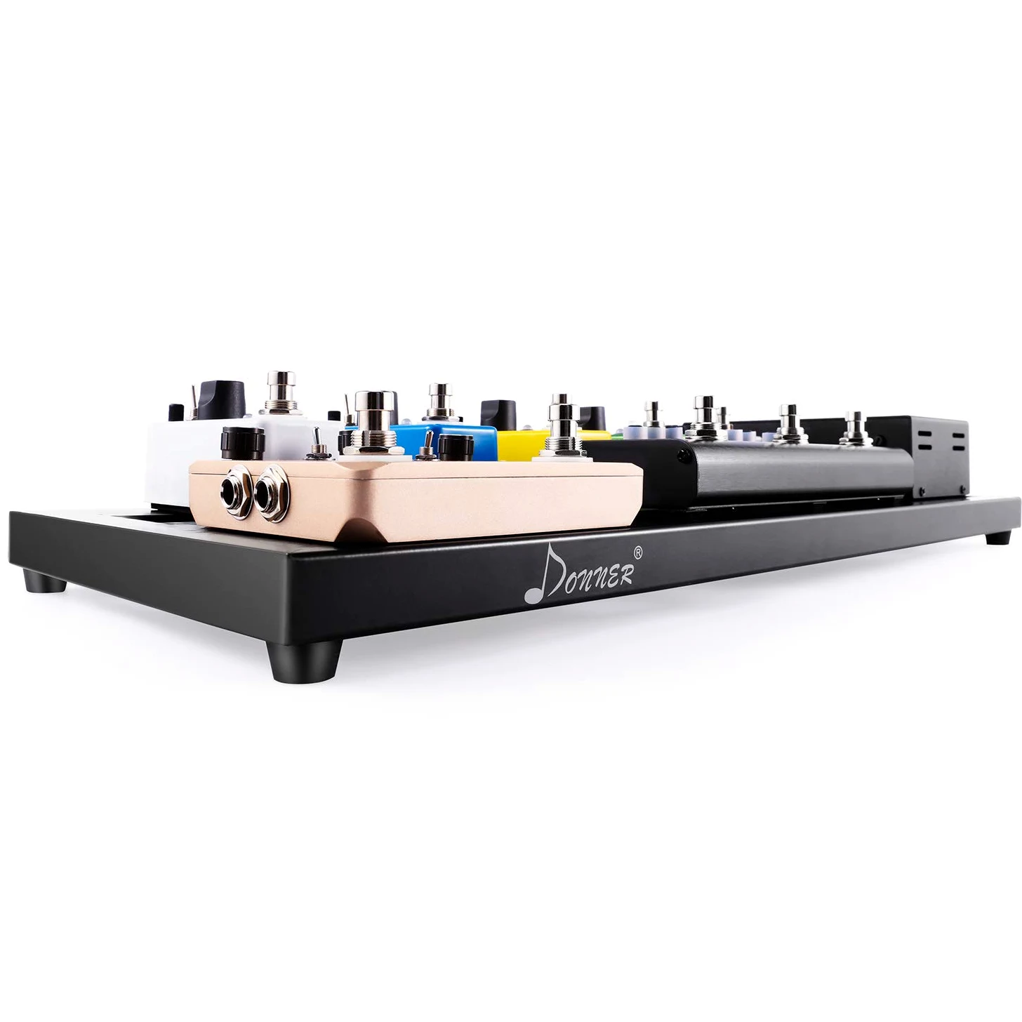 Donner DB-2 Pedalboard Pedaliera in alluminio per Effetti a Pedale con Custodia, 510 * 200 * 30 MM