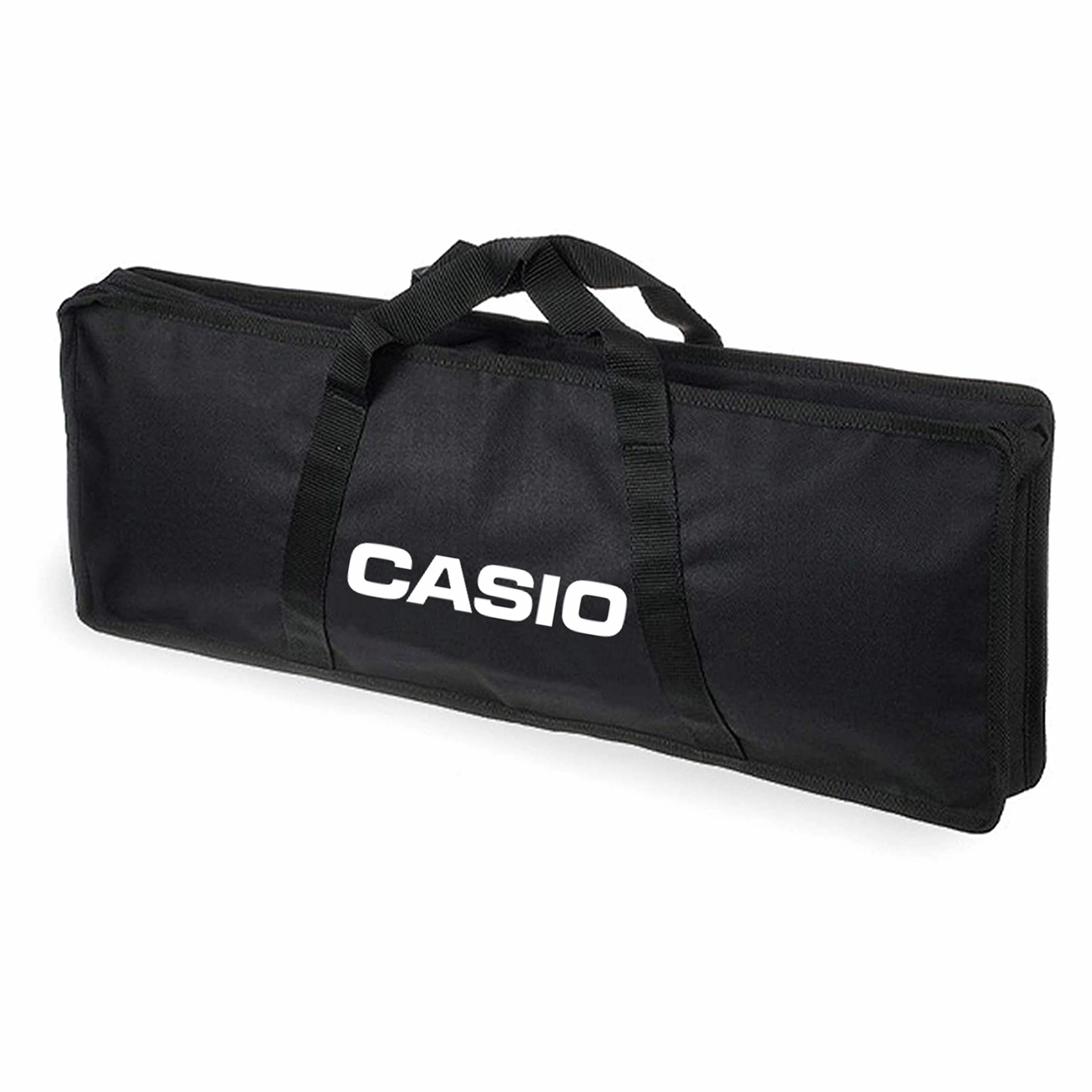 Casio SA-76 Mini Tastiera polifonica 8 Voci 44 Tasti Nera/Arancio + Borsa per Trasporto Originale (non imbottita) + Alimentatore Casio AD-E95100LG, Moderno, Nero