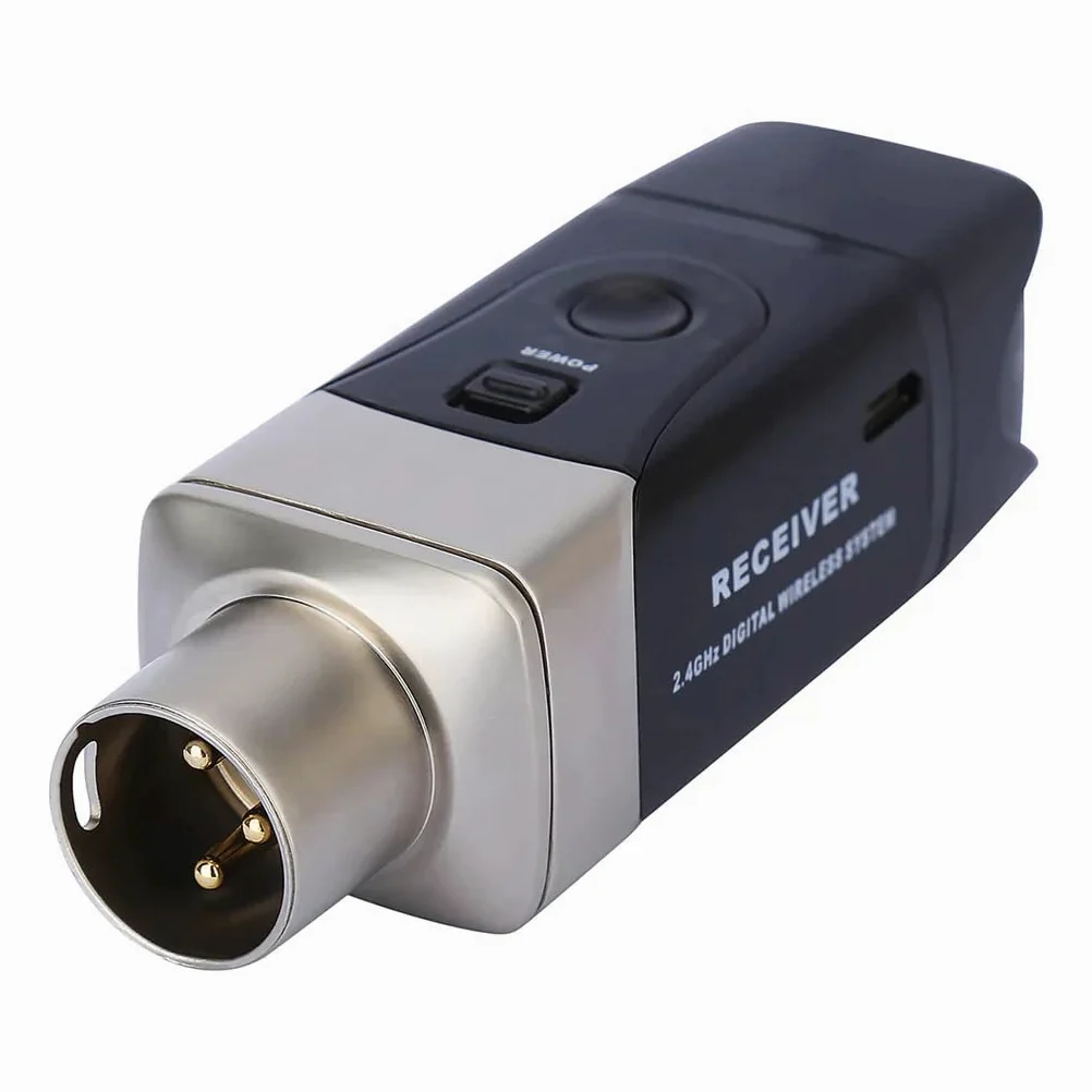XVIVE U3R - Ricevitore per Microfono Wireless, Banda di Frequenza 2,4GHz, Audio Digitale 24-Bit/48kHz con Bassa Distorsione, 5 Ore di Autonomia e Batteria al Litio Inclusa- Da Usare con Trasmettitore