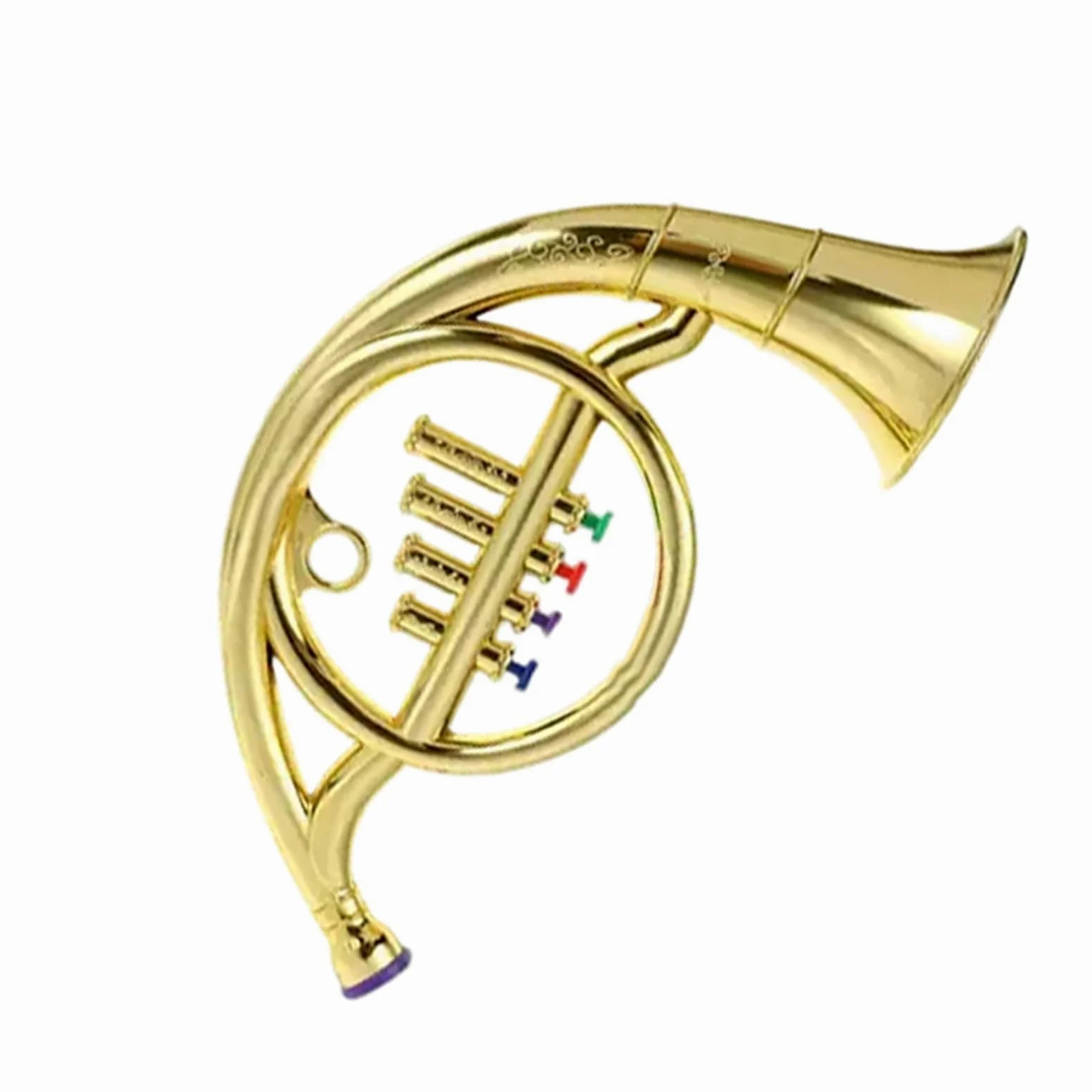 Strumento In Ottone Corno Francese A Quattro Note Oro O Argento(Gold)