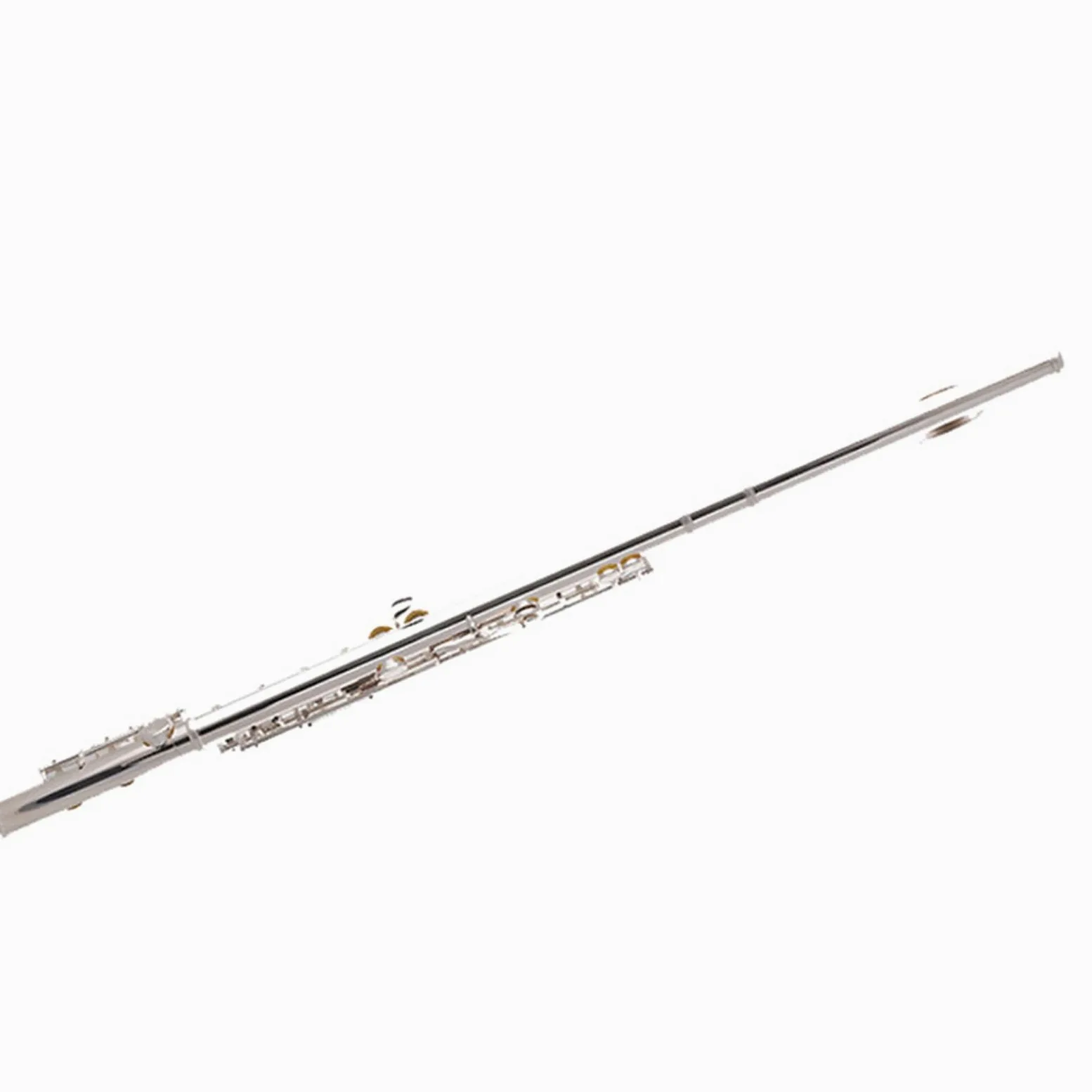 flauto traverso Flauto Placcato Argento A 16 Fori Chiusi Con Chiave E Chiave C Flauto In Metallo Flauto In Rame Bianco