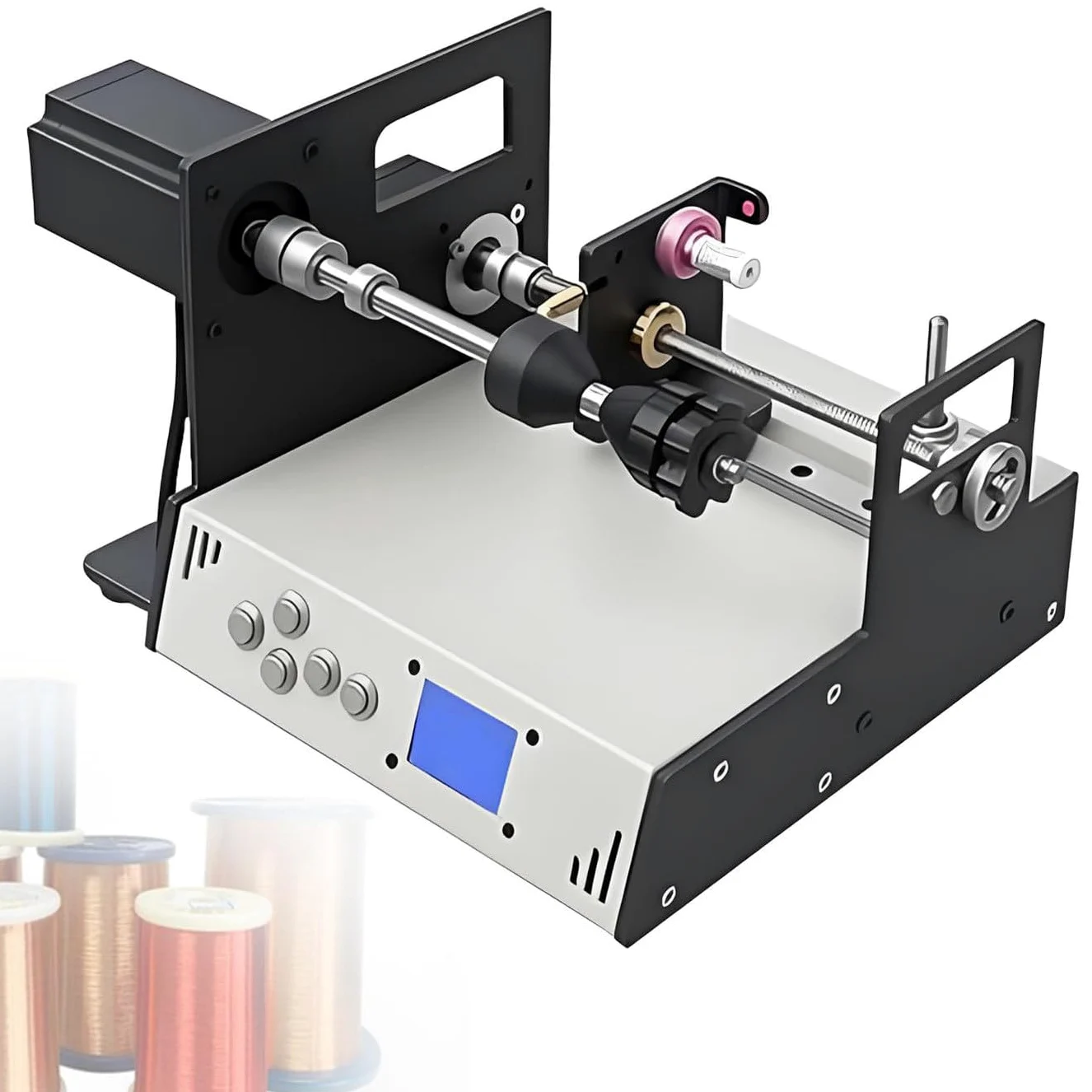 Bobinatrice automatica della bobina 900rpm, esposizione LCD, precisione di 0.01mm per il trasformatore della metropolitana, filo smaltato, filo per saldatura
