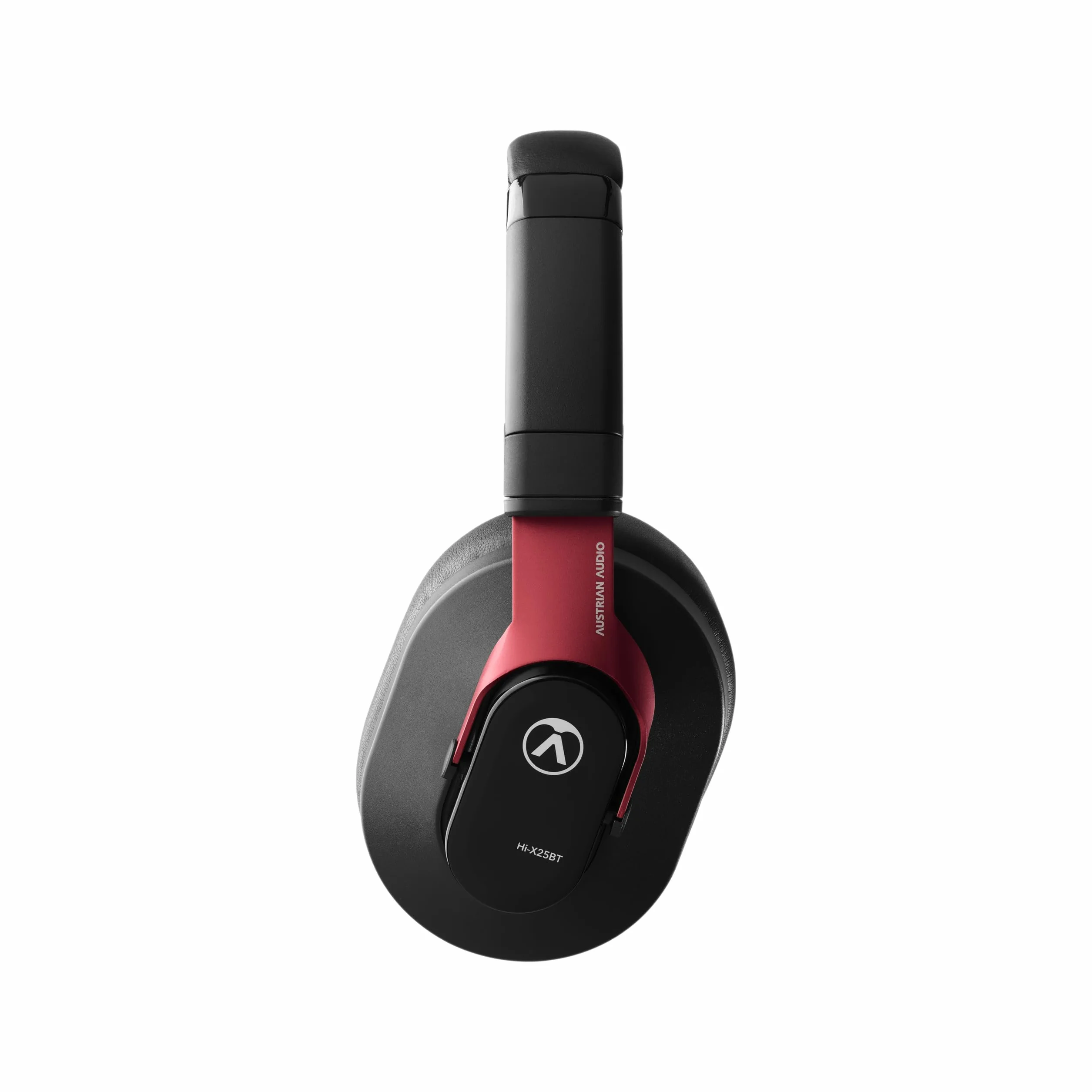 Cuffie Bluetooth Austrian Audio Hi-X25BT, Cuffie professionali senza fili (circumaurali, imbottitura per orecche memory foam, Touch Control, batteria: 30 h, USB-C- e connettore jack), nero/rosso