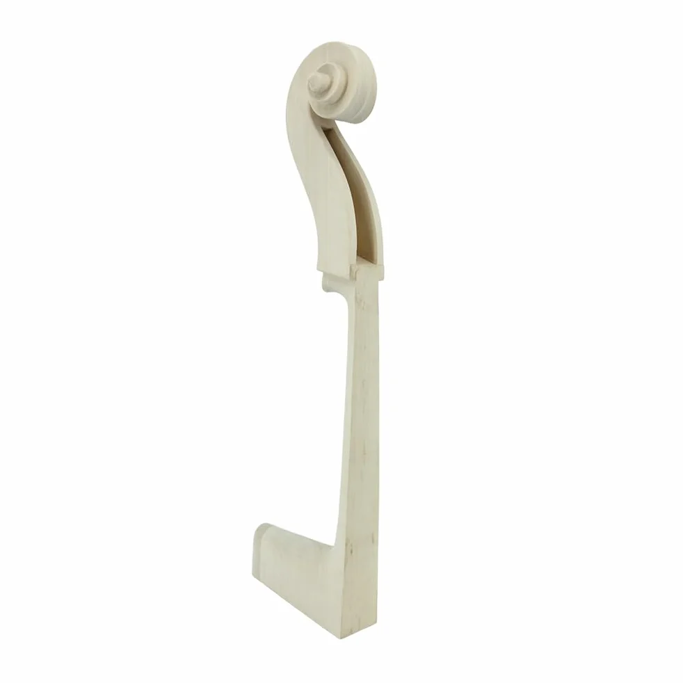 Manico verticale per contrabbasso 3/4, in legno d'acero, per riparazioni fai da te, ideale per strumenti di qualità, progetti, contrabbassi, sostituzione non porosa non finita (3/4)