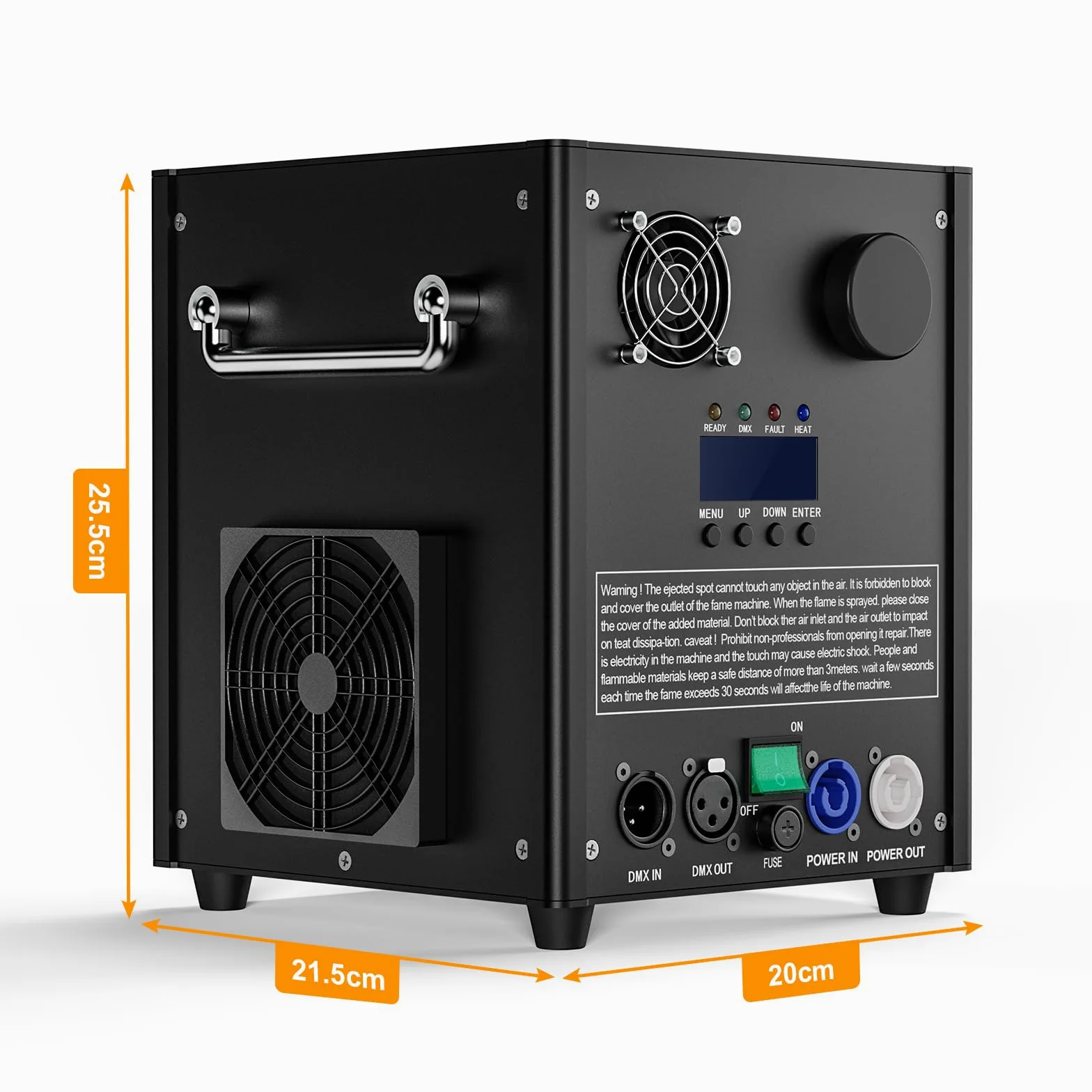 700W Macchine Pirotecniche con Flightcase, Macchina a Scintilla Fredda Display LCD d-mx512 con Telecomando per Bar Party Halloween Natale Matrimonio(2pcs Macchine con Flightcase)