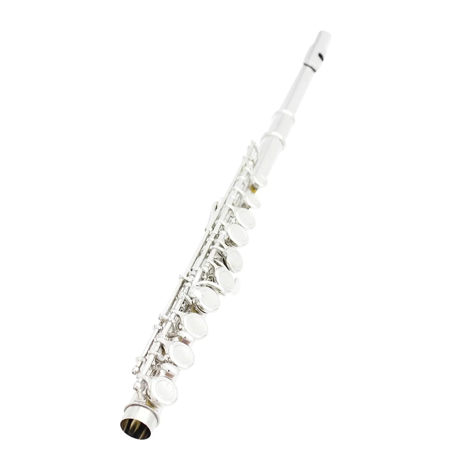 Flauto 16 fori aperti chiusi Chiave C Flauto traverso professionale Strumento musicale da concerto con guanti in bastoncino di stoffa for pulizia