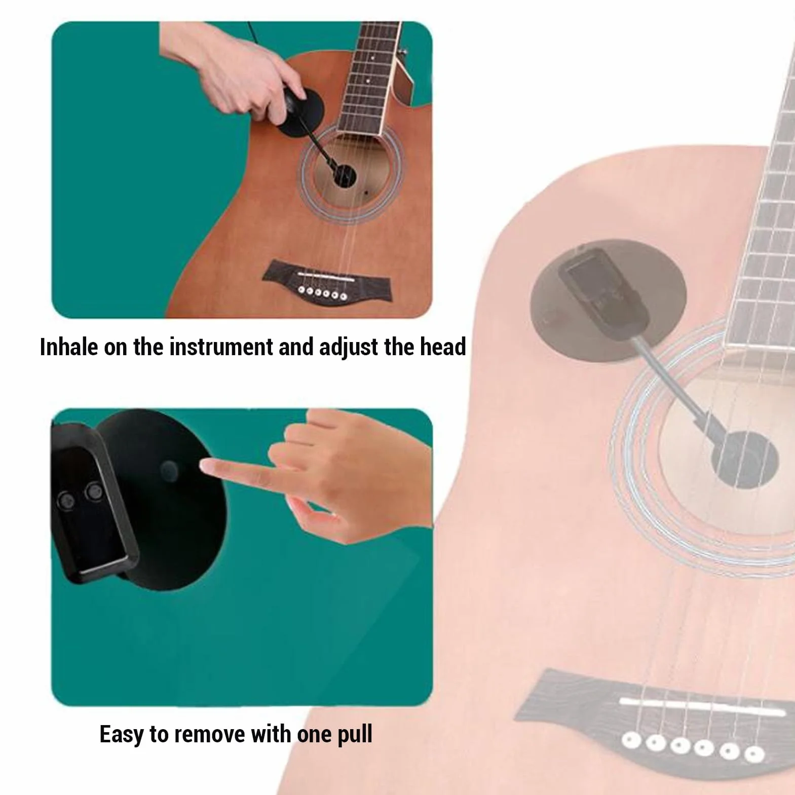 Ausla Microfono Strumentale Wireless, Ricezione e Trasmissione Pickup 2.4G con Clips per Strumenti per Chitarra Violino Fisarmonica Violoncello Cetra Liuto