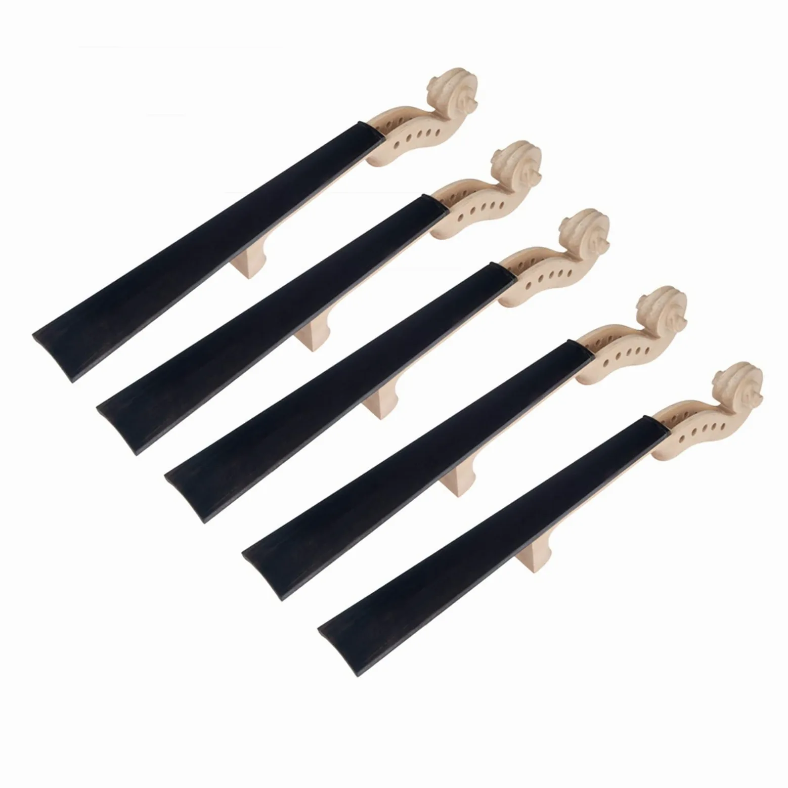 Parti di Violino 5 PZ Violino In Legno Di Acero Collo W/Tastiera In Ebano Per 5 Corde Violino Incompiuto Violino Manico Parti Di Violino Accessori accessori per violino