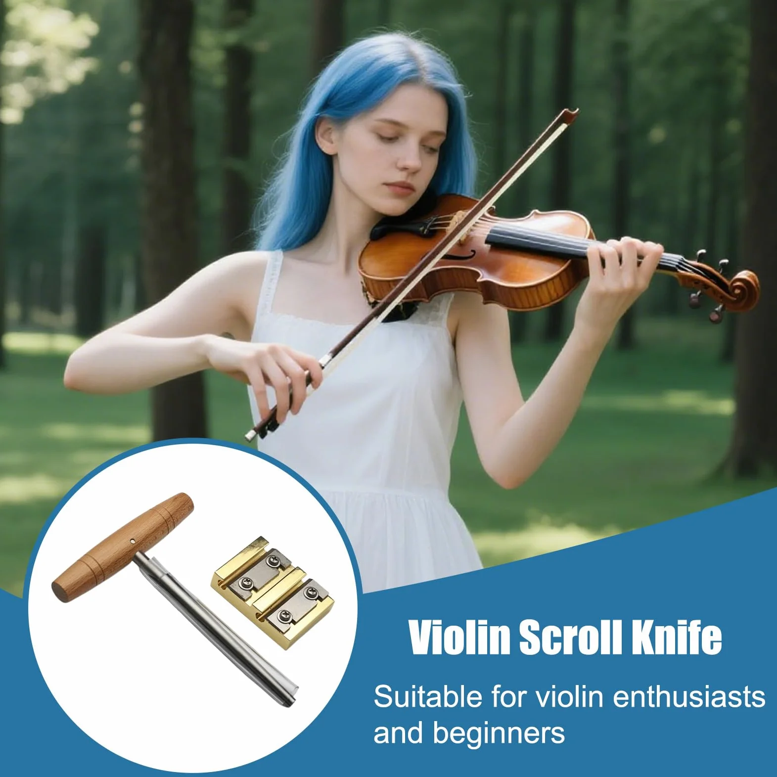 Alesatore Manuale Utensile Liuteria Violino Manico Legno | Conicità 1 26 Standard Riparazione Strumenti Musicali Per Liutaio Basso Viola Chitarra