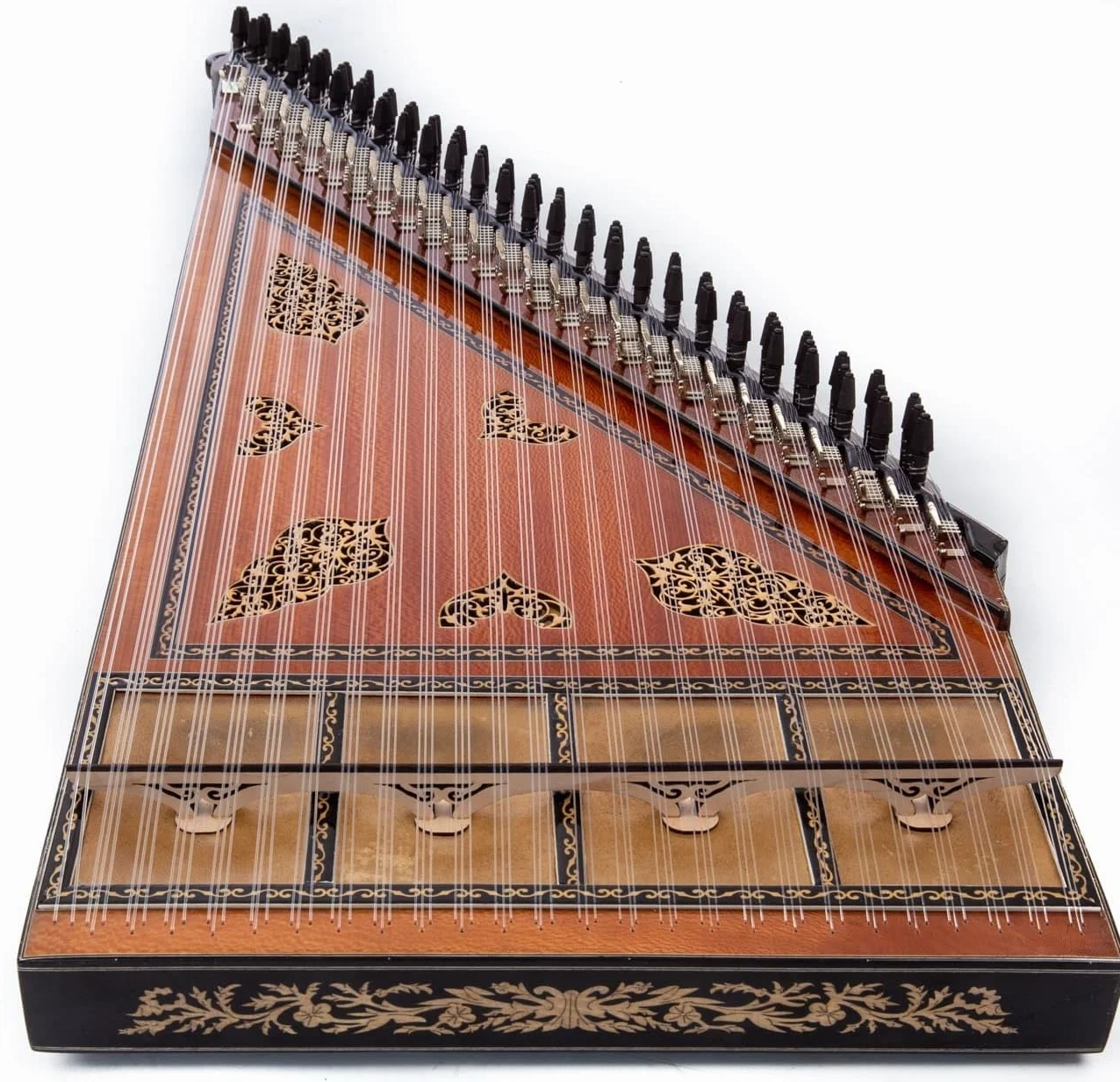 Kanun turco professionale del Maestro Mustafa Saglam, con custodia rigida, plettri, anello e chiave di accordatura, spedizione espressa gratuita