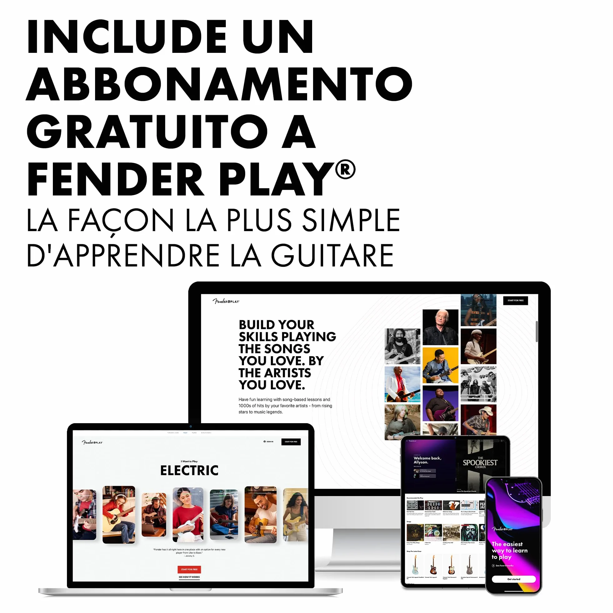 Squier by Fender Sonic Telecaster – Chitarra Elettrica, Tastiera in Acero, Battipenna Nera, Butterscotch Blonde, Pickup Single-Coil, Include Lezioni Virtuali su Fender Play