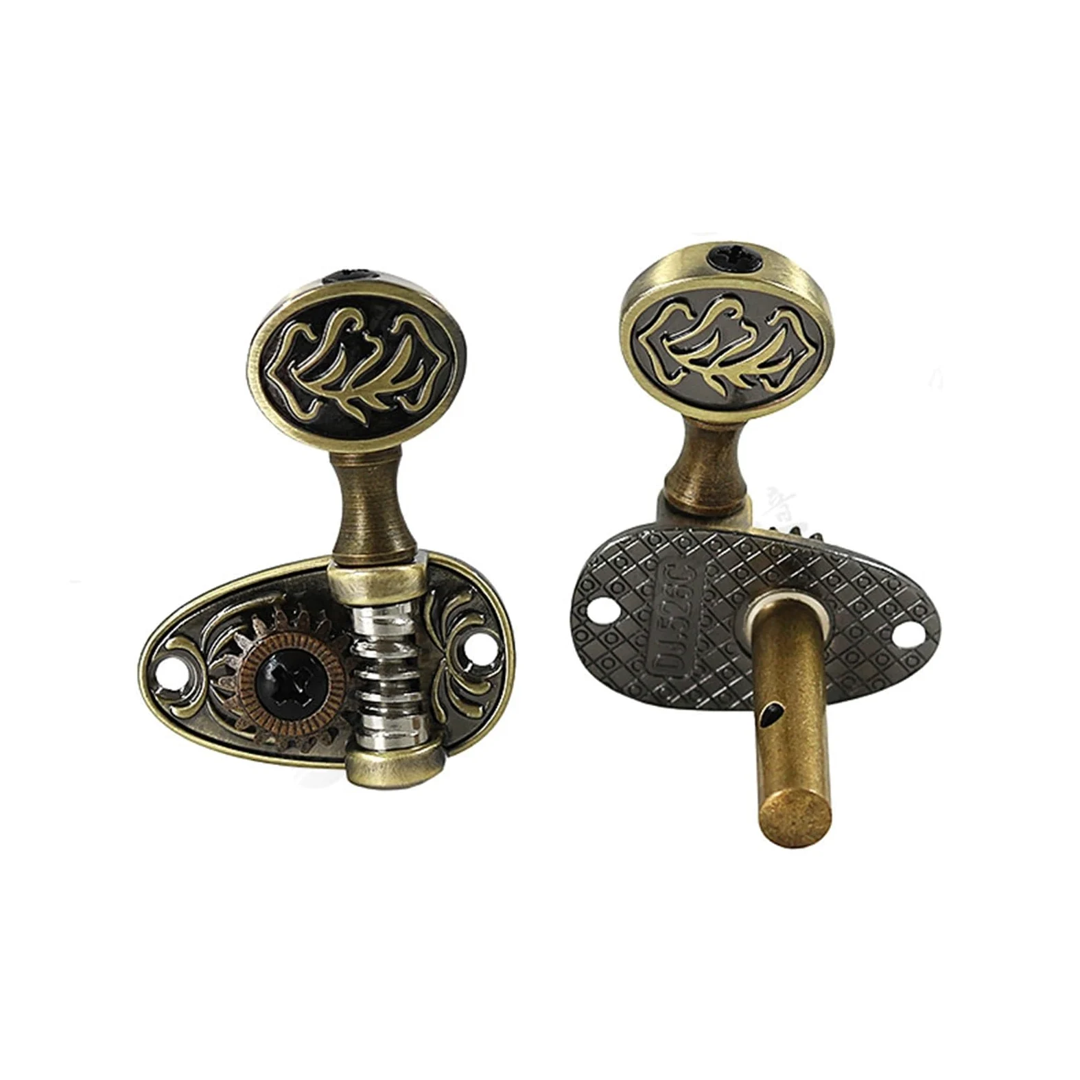 Meccaniche Chitarra Un Set Di Accordatori Per Chitarra Classica Con Paletta Modellata In Bronzo Antico