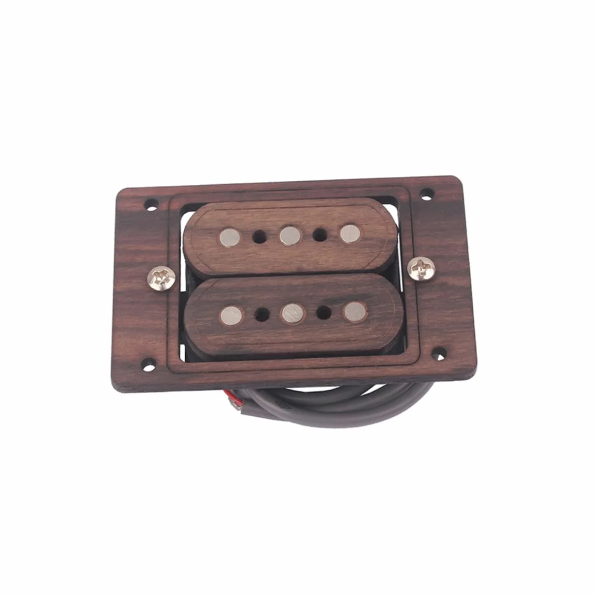 Pickup 3 Corde Humbucker Doppia Bobina per Chitarra Elettrica Modello Gmb511 in Metallo Marrone Suono e Alta Uscita per Musicisti