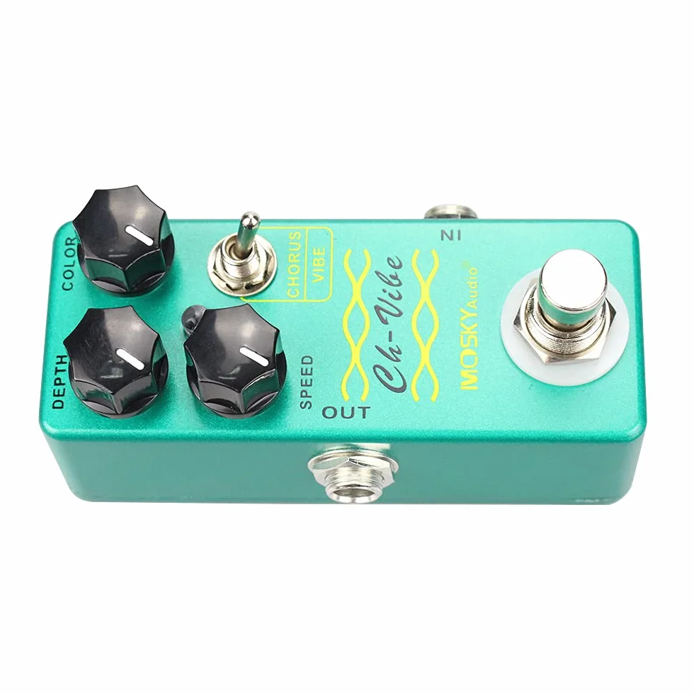 Mosky CH-VIBE - Pedale Chorus/Vibrato stile vintage, verde
