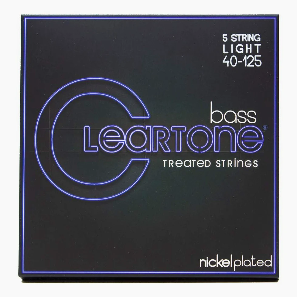 Cleartone corde per basso elettrico in acciaio nichelato (40-125 5 corde)
