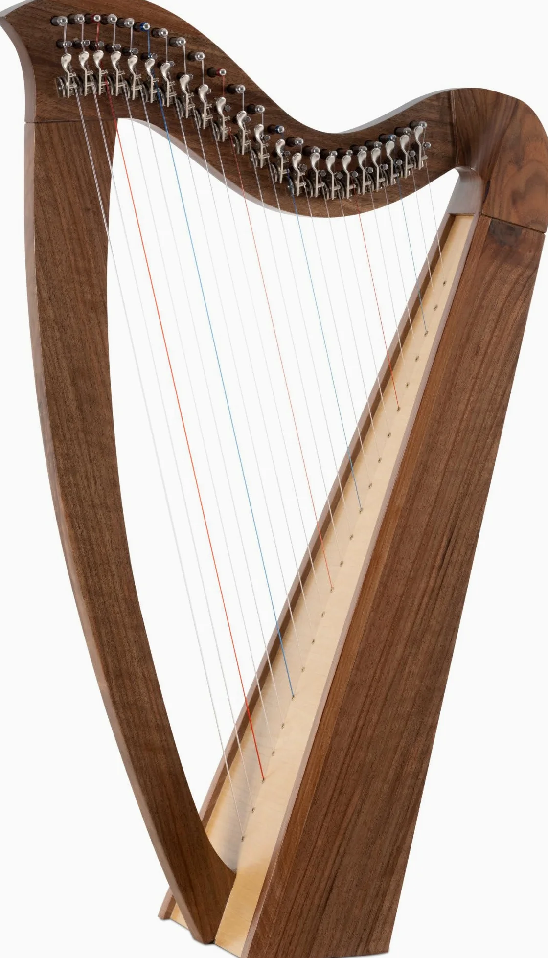 Classic Cantabile H-22 WN Arpa Celtica 22 corde, accordatura Mi bemolle maggiore, meccanica a semitoni, legno noce, include borsa e 2 chiavi, altezza 83,5 cm.