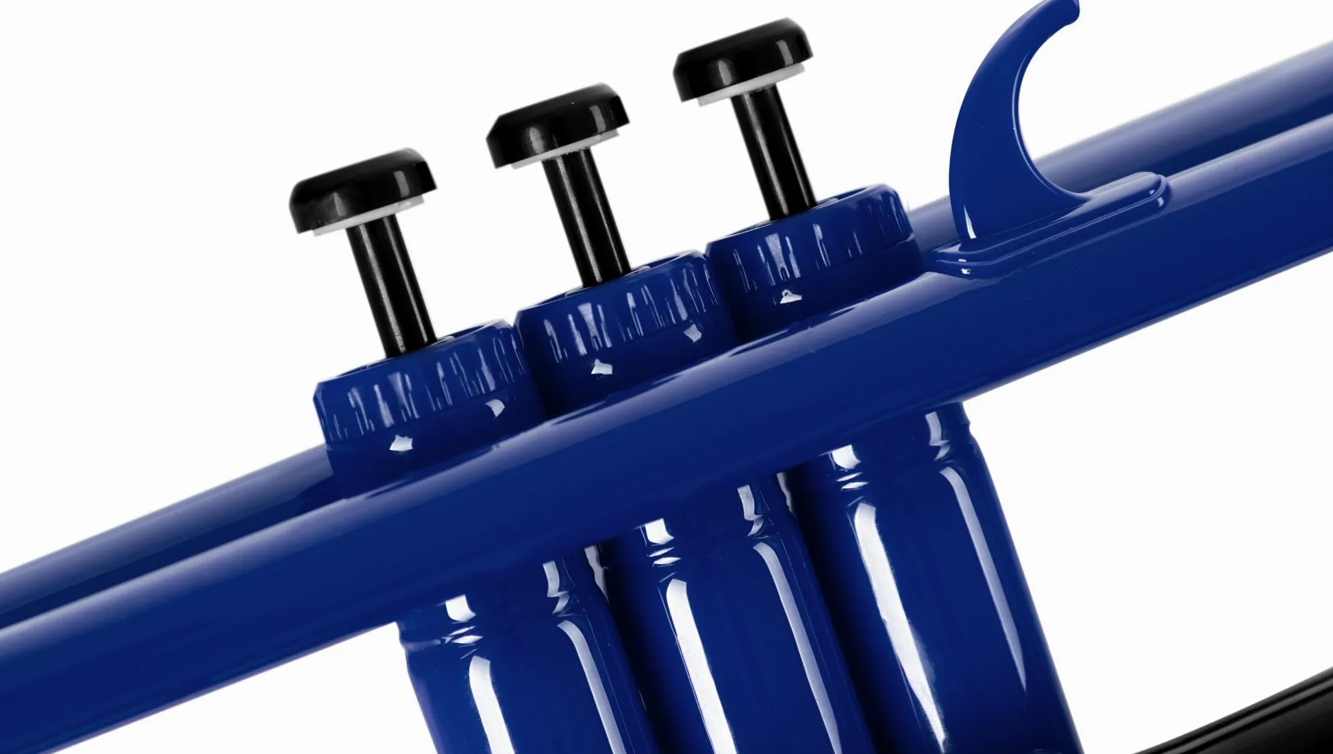 Classic Cantabile MardiBrass Tromba in ABS Plastica - Valvole Perinet - 510g leggera - Foratura: 11,6 mm - incl. Bocchino e Gigbag - blu