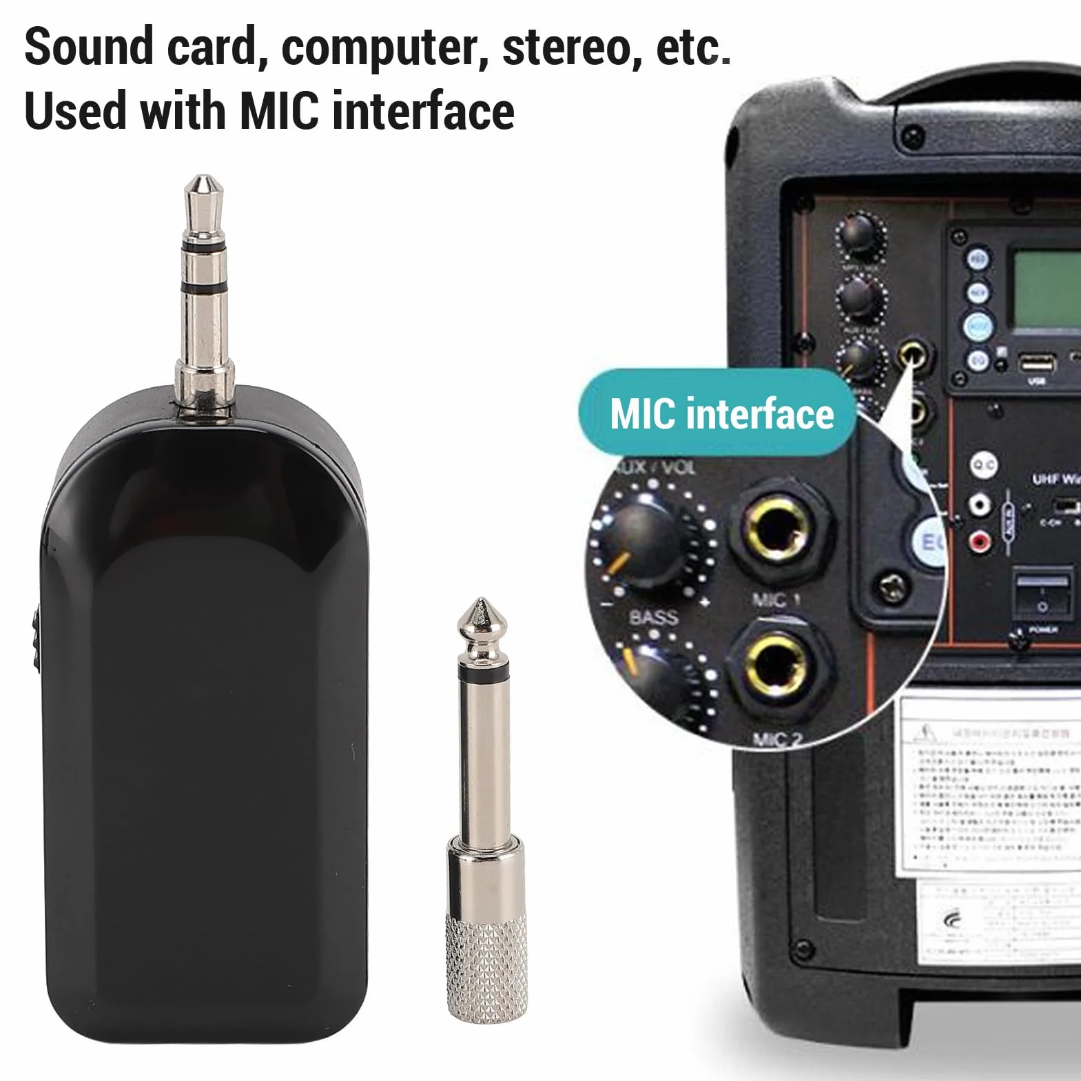 Ausla Microfono Strumentale Wireless, Ricezione e Trasmissione Pickup 2.4G con Clips per Strumenti per Chitarra Violino Fisarmonica Violoncello Cetra Liuto