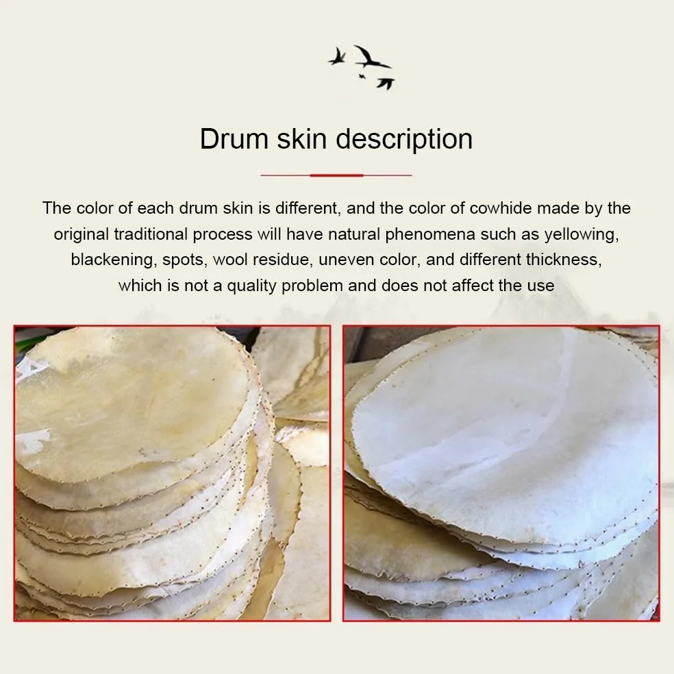 GAGALU Ghost Giapponese Taiko Drum, Big Drum, Tai Chi Drum, con Supporto per Il Tamburo di Legno, Tamburo in Pelle di Vacca, Tamburo Verticale, Strumento di Celebrazione del Festival,A,51CM