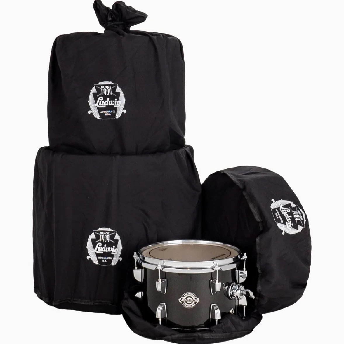 Ludwig LC2791 Breakbeats Shell-Set Black Sparkle - Set di fusti per batteria