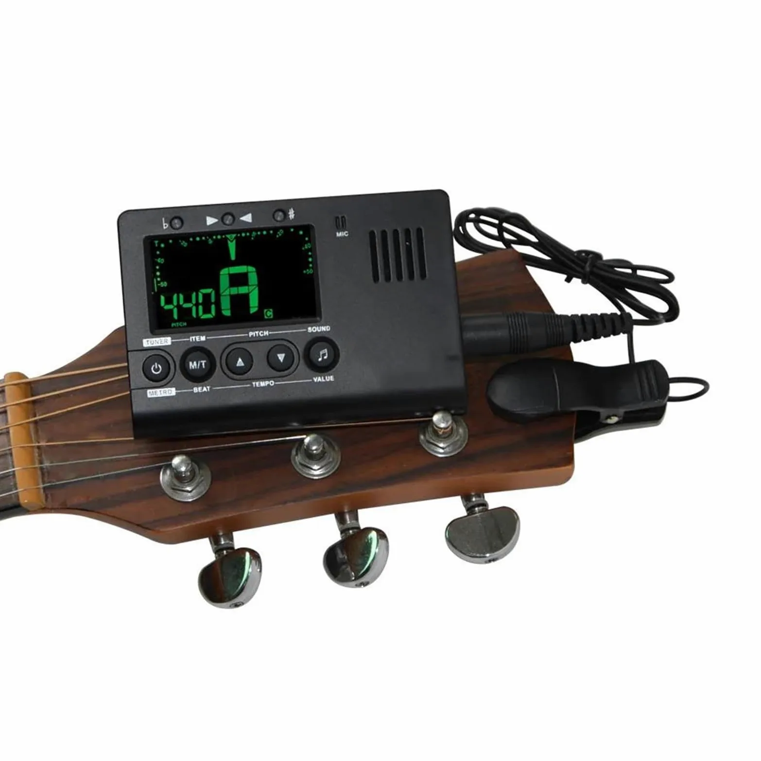 Parti di ricambio per violino Accordatore Elettrico Accordatore Metronomo Microfono Incorporato Con Funzione Pickup Per Basso Cromatico Violino