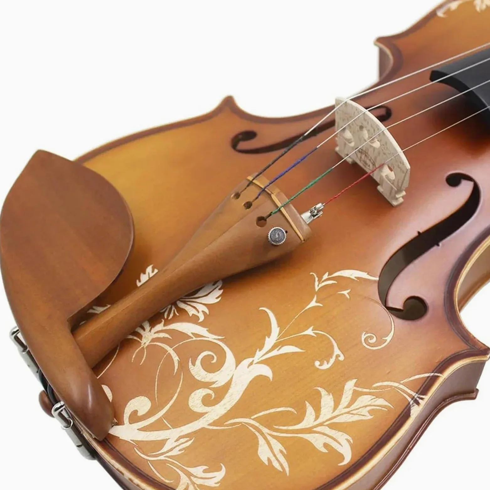 Violini Acustici Violino Acustico In Legno Massello Da 4/4 Pollici Con Custodia Corde Spalliera Accordatori Rivestimento In Tessuto E Altri Accessori.(Violin)