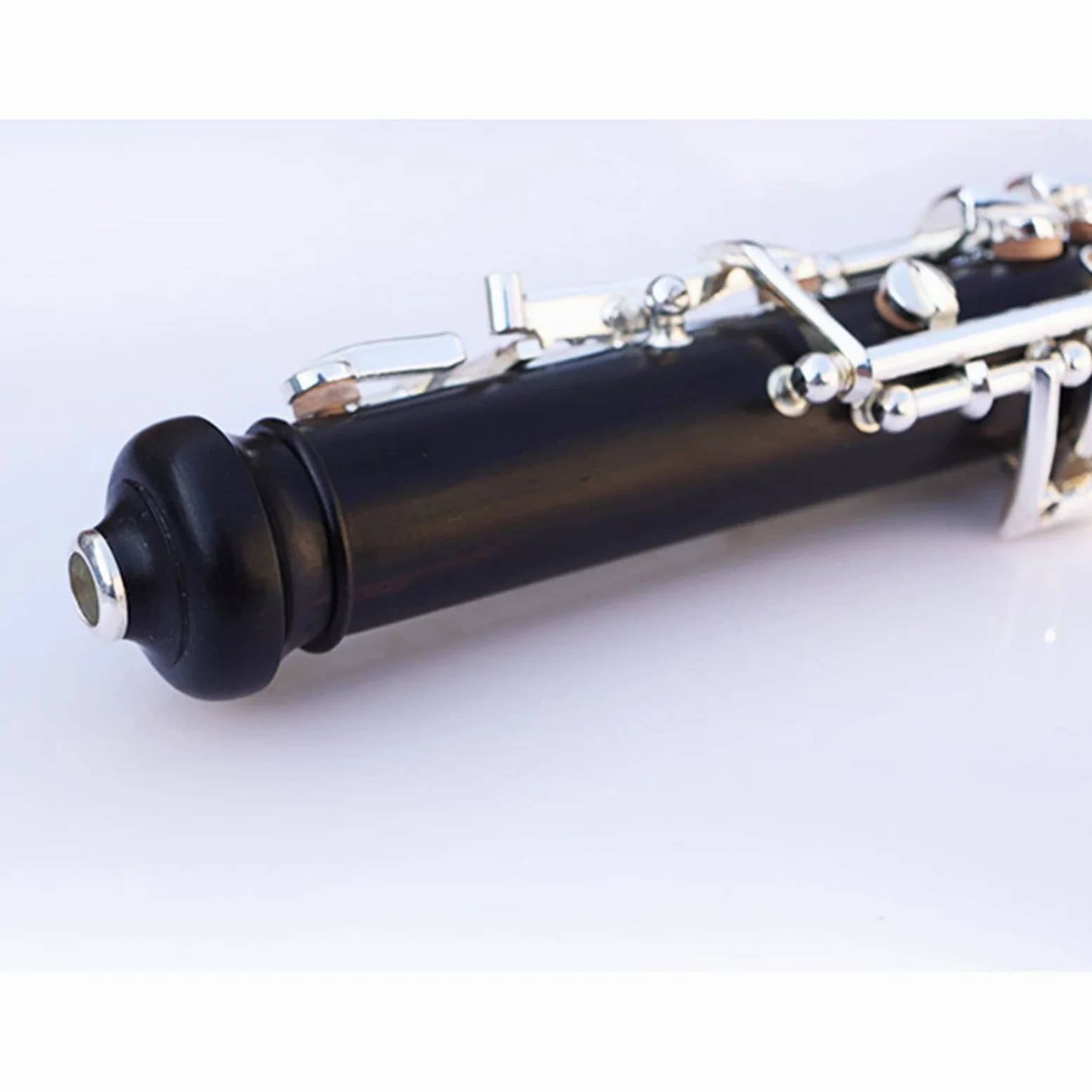 Oboe Semiautomatico con Corpo in Ebano per Oboe con Chiave in Do Argentato con Astuccio Speciale per Strumenti Musicali Oboe per Principianti