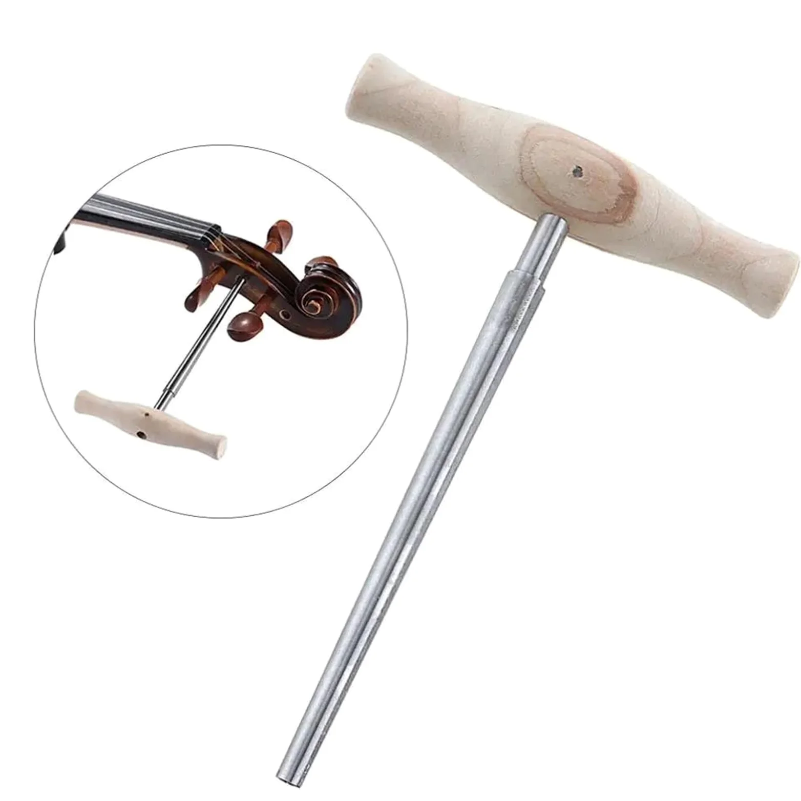 accessori violino Strumenti per pioli per alesatore per violinoManico in legno conico per strumento di accessori per parti di strumenti a corde di violino