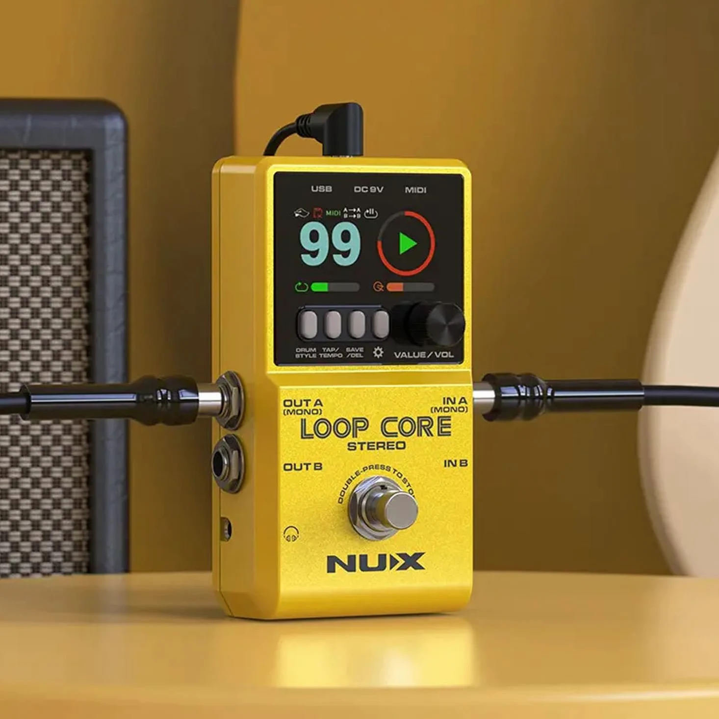 Nux Loop Core - Dispositivo stereo per chitarra e basso + alimentatore di rete Keepdrum