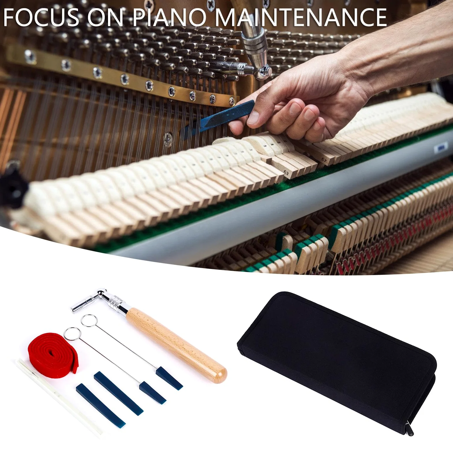 Set Completo Accessori Per Accordatore Pianoforte Include Strumenti Essenziali Un Set Strumenti Occasioni Accordatura Professionale