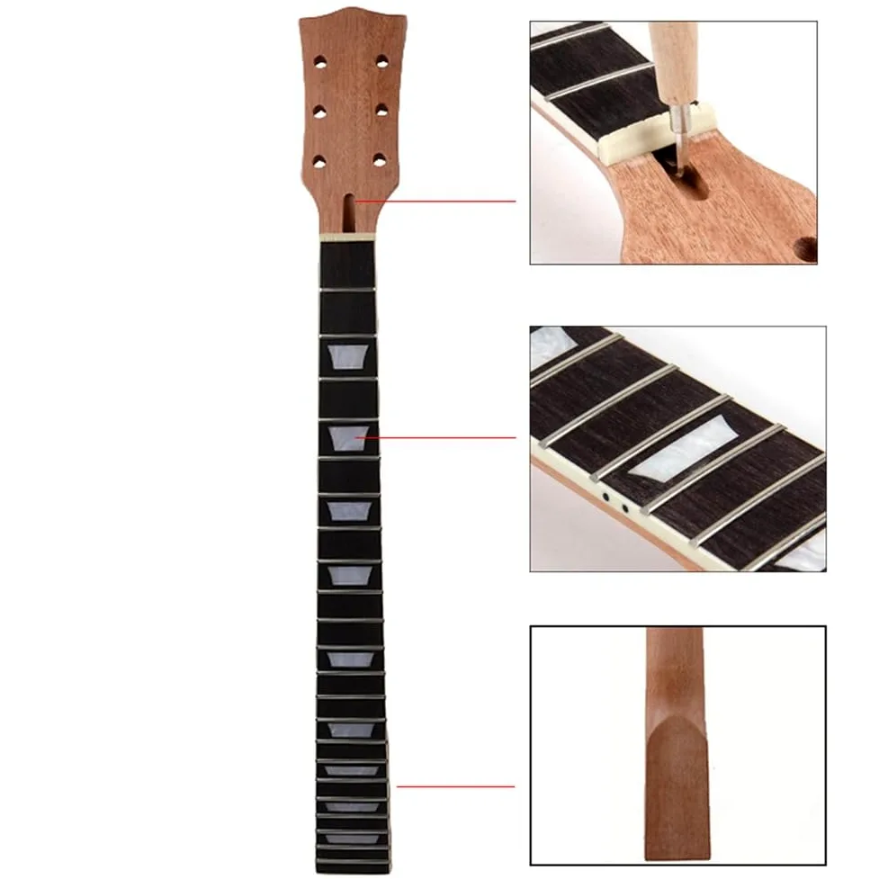 Chitarra elettrica a 22 tasti, manico in mogano da 24,5 pollici, tastiera in palissandro per chitarre Gibson Les Paul LP