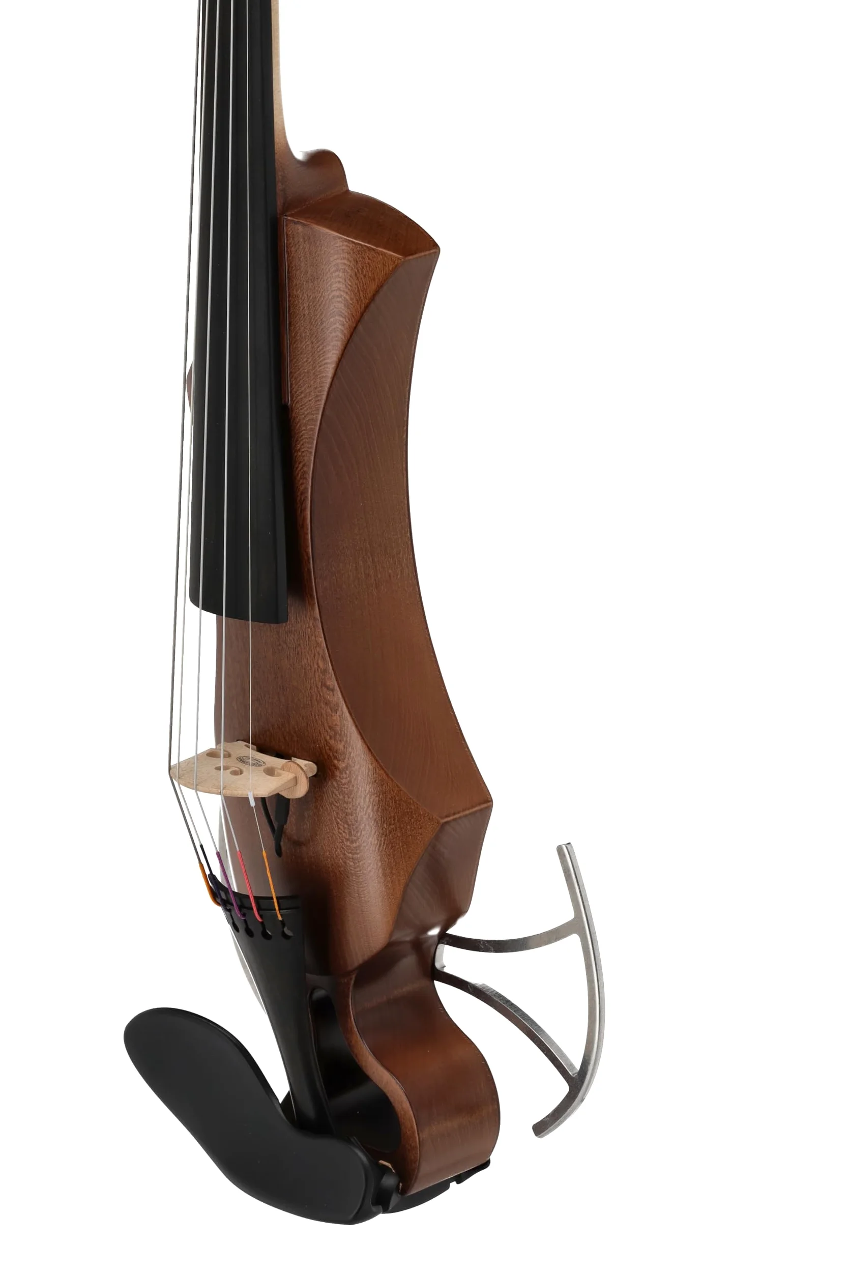 Violino elettrico GEWA, violino elettronico, Novita 3.0 oro-marrone con adattatore per poggiaspalla, 5 corde