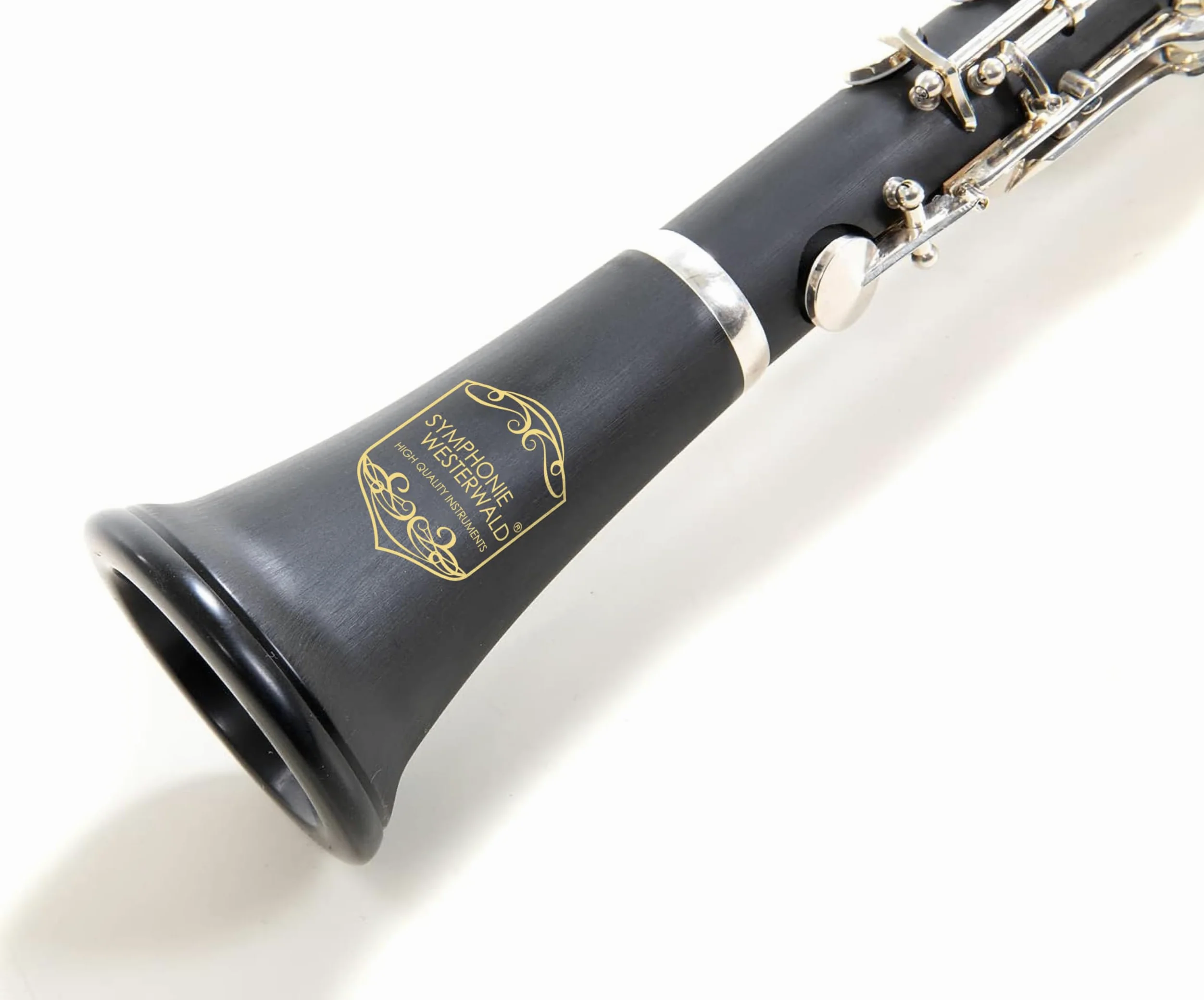 clarinetto in B, sistema tedesco, valigetta di lusso con zaino, bocchino, supporto per clarinetto, servizio di manutenzione