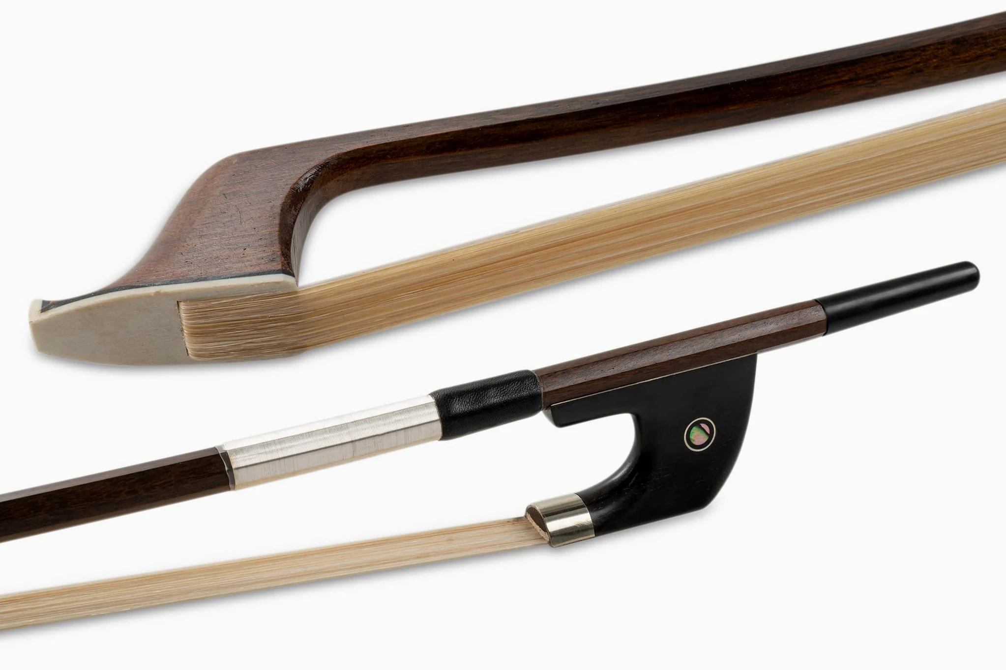 Gewa 404823 Archetto per Contrabbasso Legno Brasil Student 1/4, Modello Tedesco, Asta Ottagonale