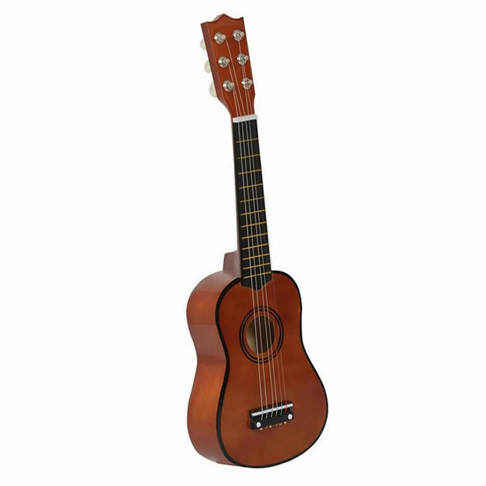 Ukulele per principianti 53,3 cm ukulele in tiglio 6 corde piccolo basso chitarra acustica strumenti musicali (marrone)